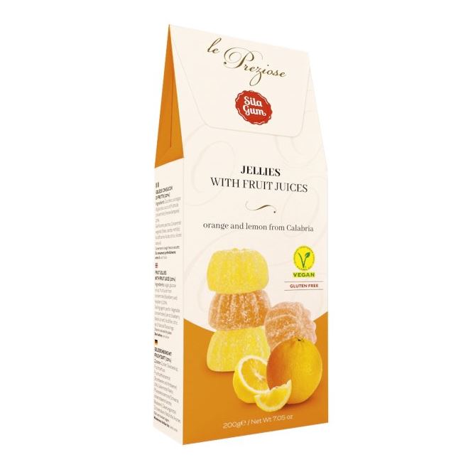 Italian orange & lemon fruit jellies - 6x200g