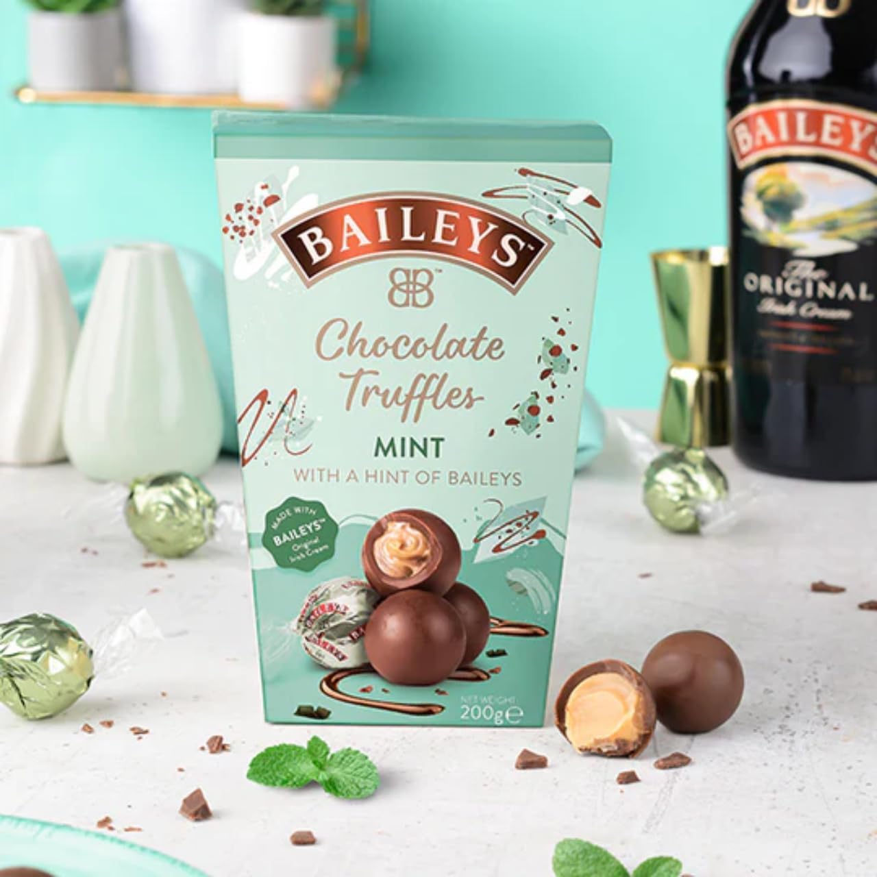 Baileys Mint Twist Wrapped Truffles in Carton