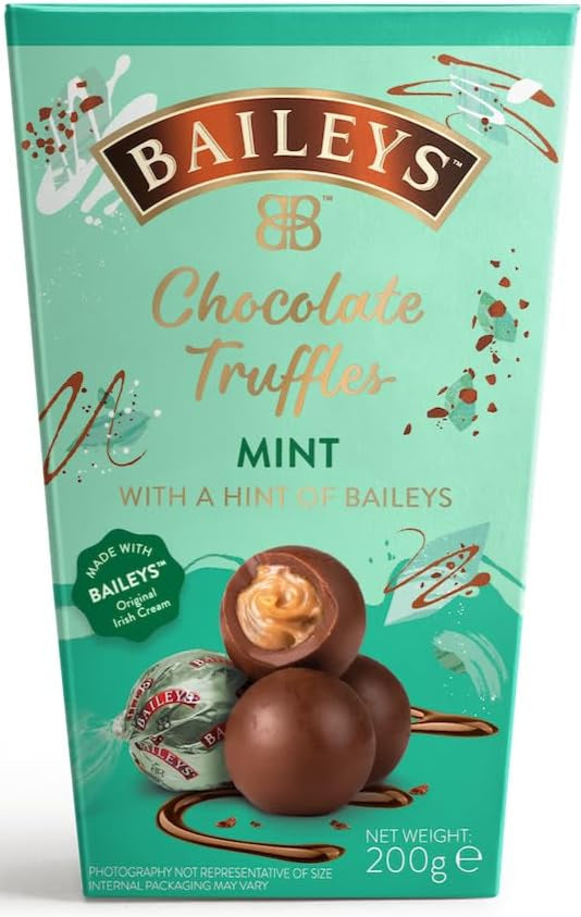 Baileys Mint Twist Wrapped Truffles in Carton