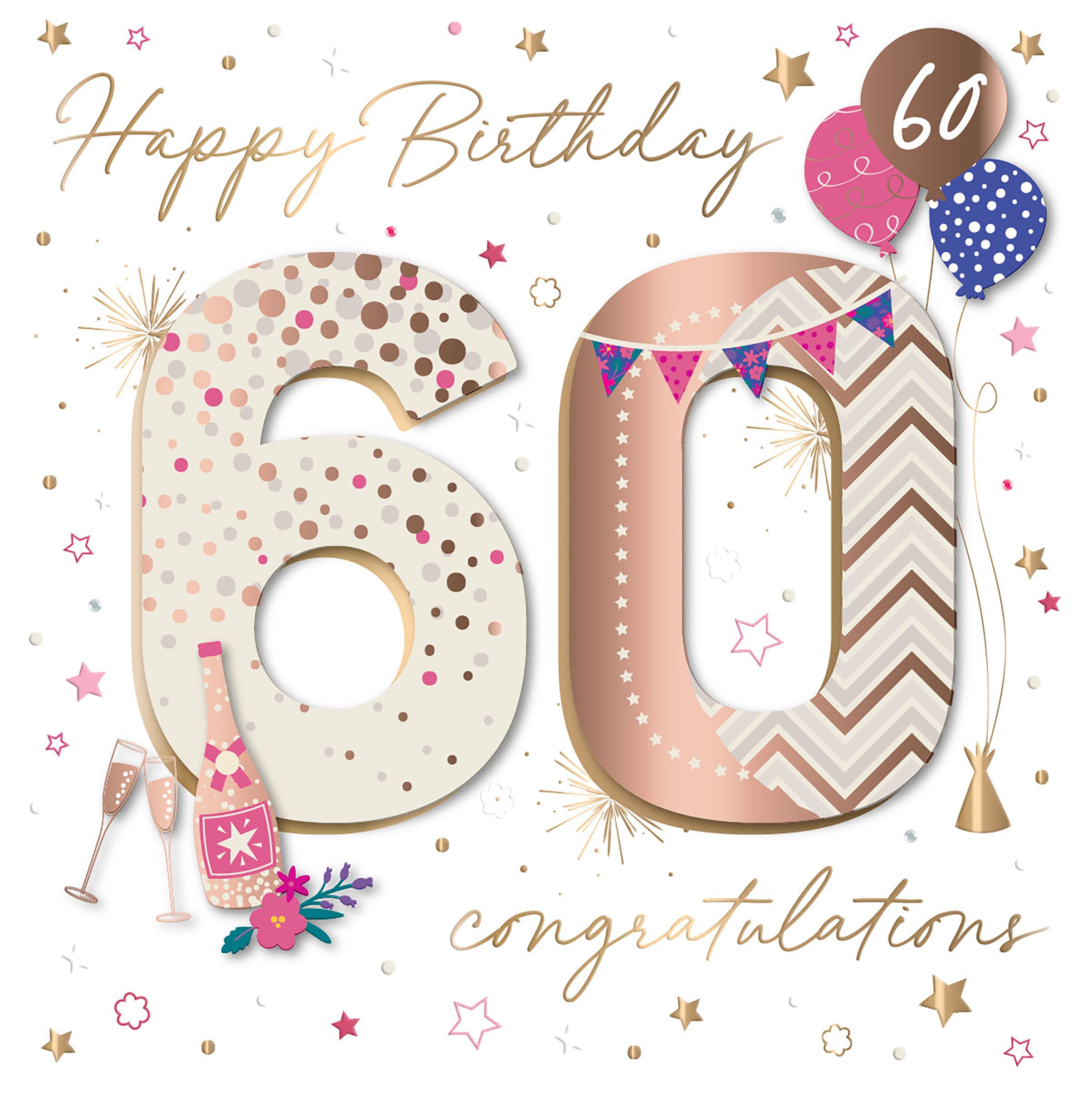 60th Birthday Card - Talking Pictures