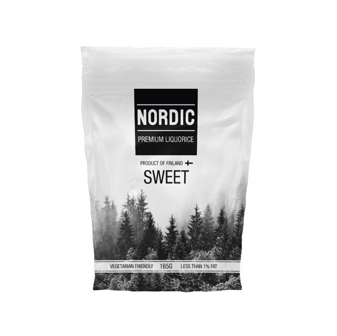 Sweet Traditional Scandinavian Liquorice in premium pouch