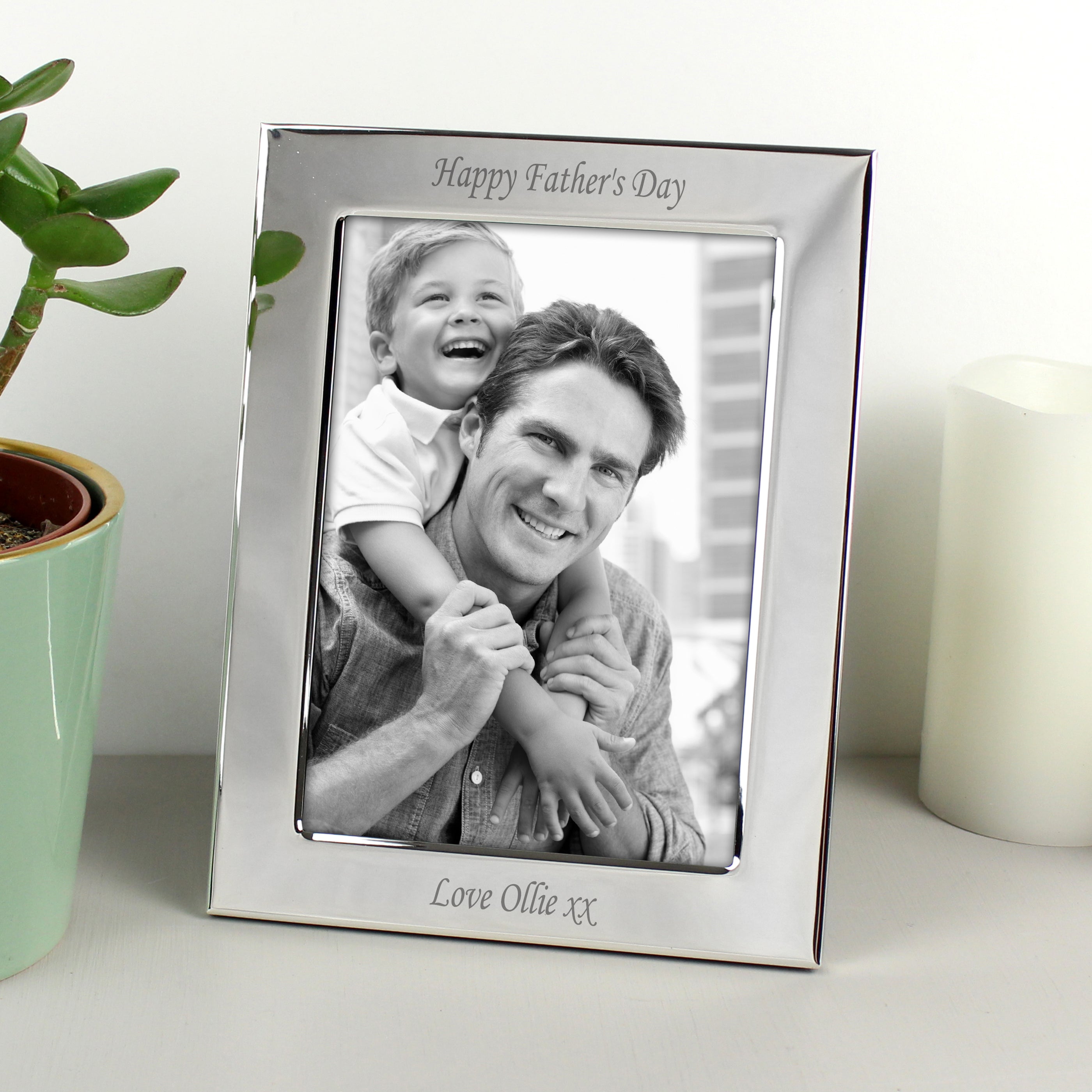 Personalised Silver Plated 6x4 Photo Frame