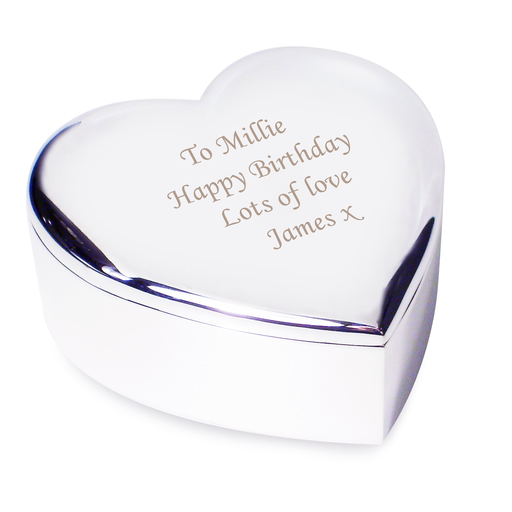 Personalised Heart Trinket Box