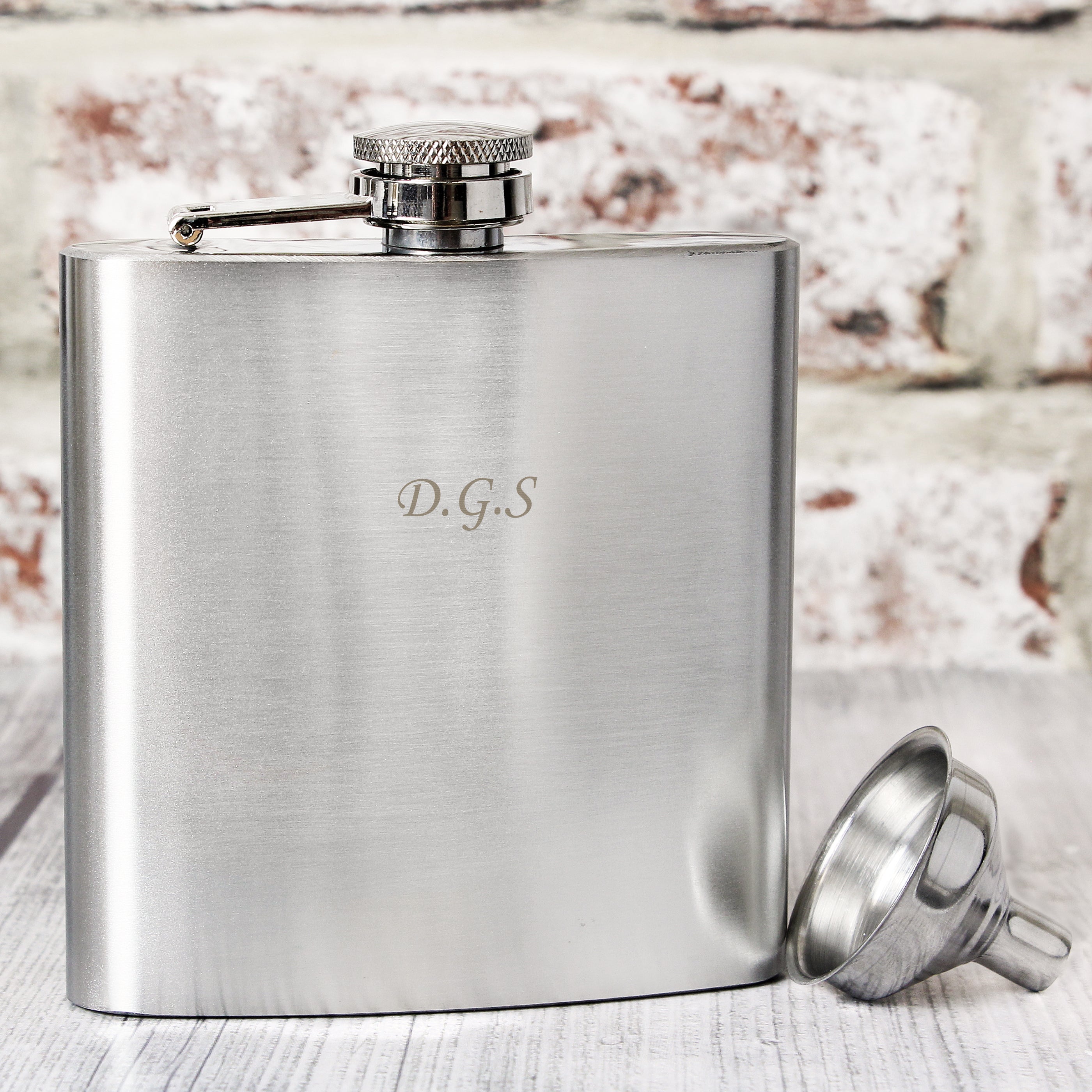 Personalised Boxed Stainless Steel Hip Flask