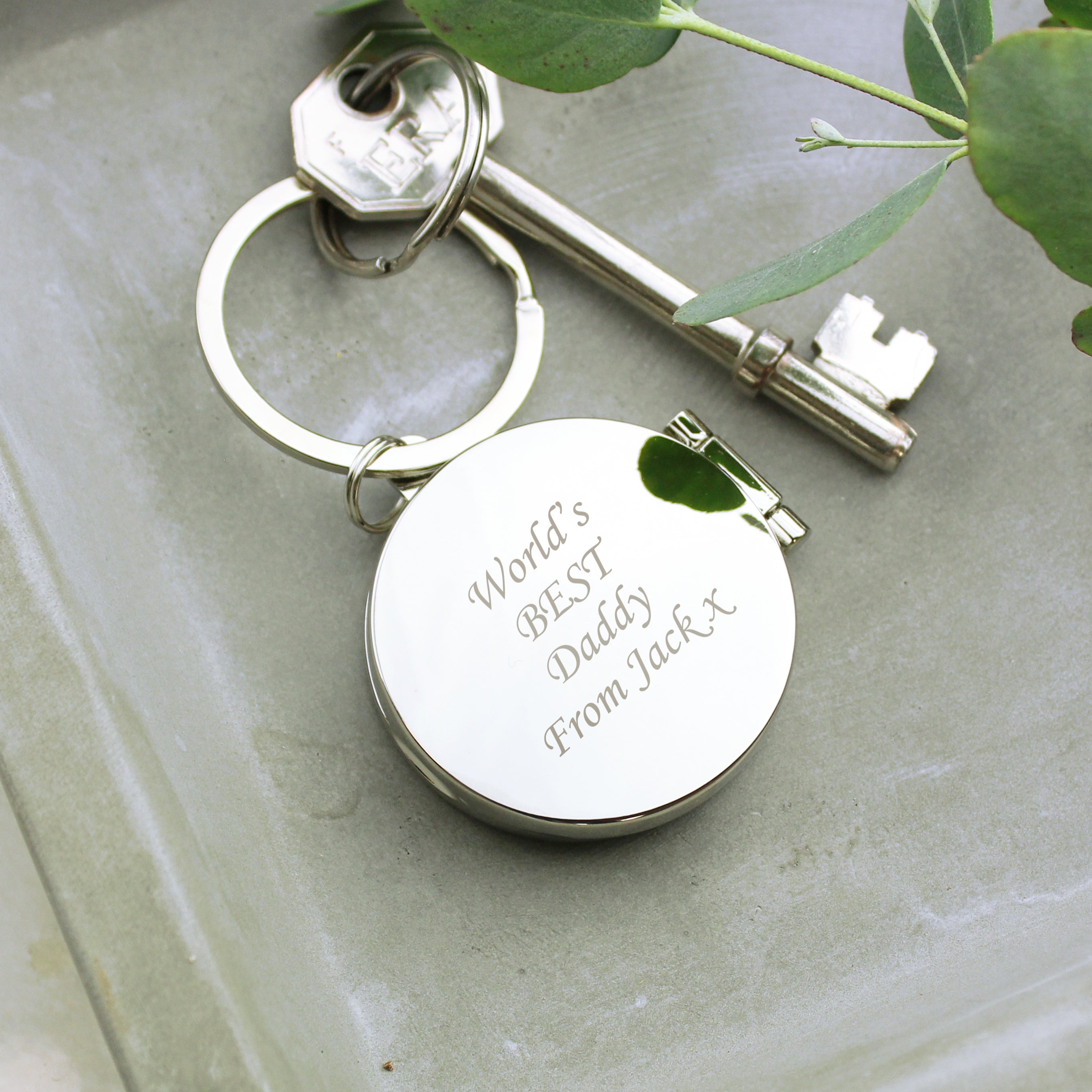 Personalised Round Photo Keyring