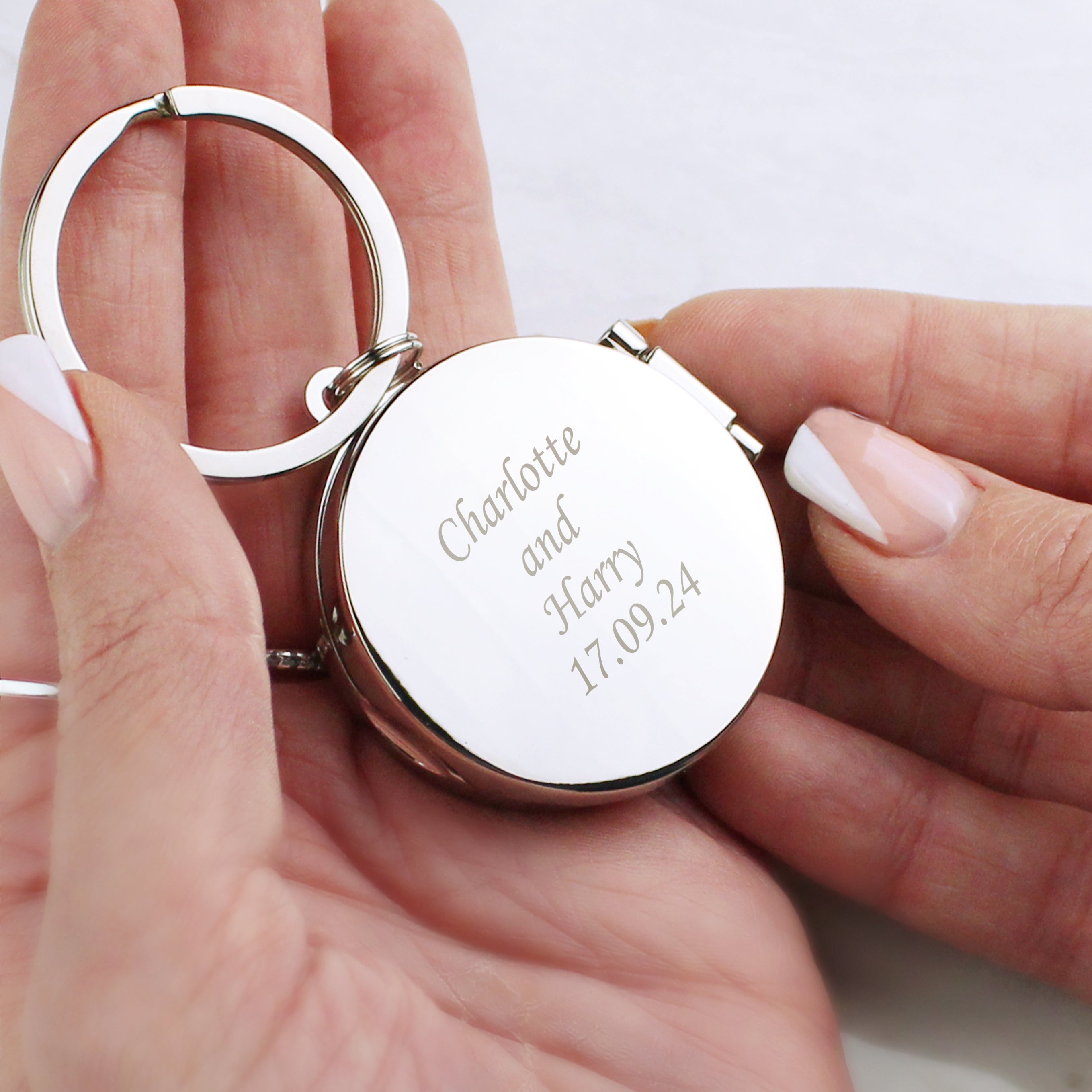 Personalised Round Photo Keyring