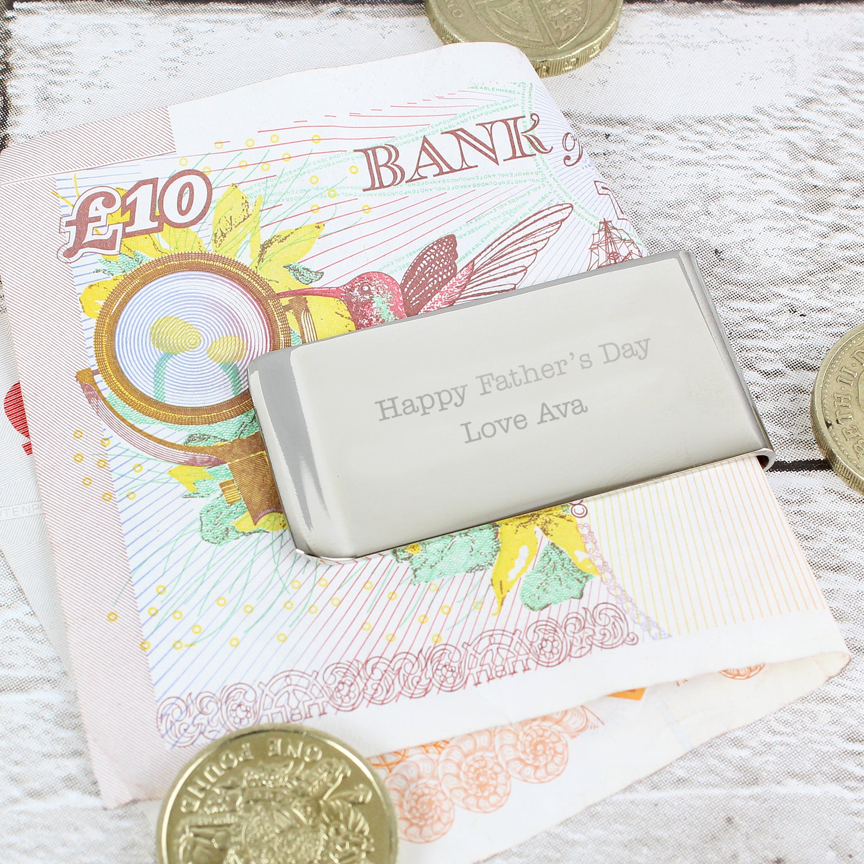 Personalised Any Message Money Clip