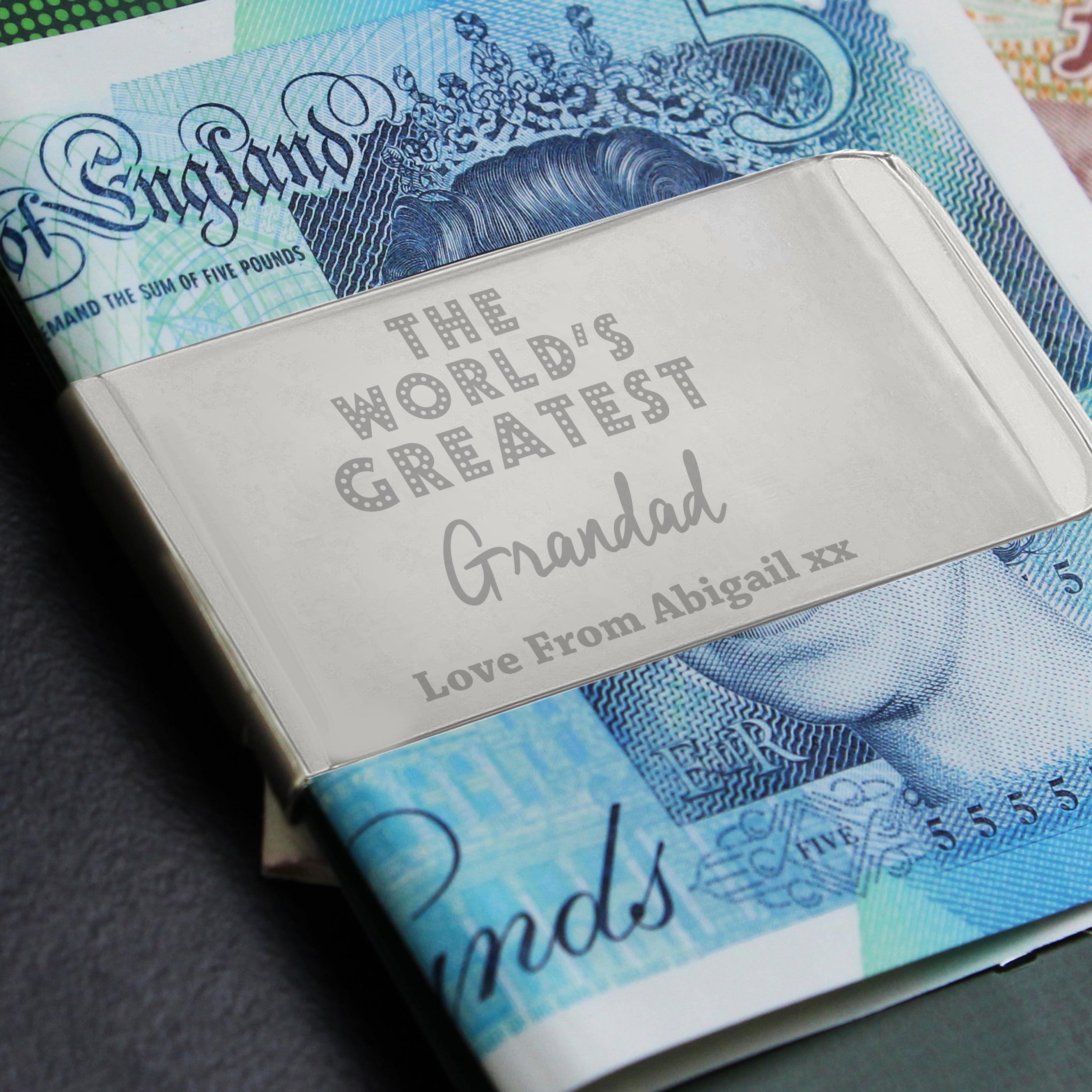 Personalised 'World's Greatest' Money Clip