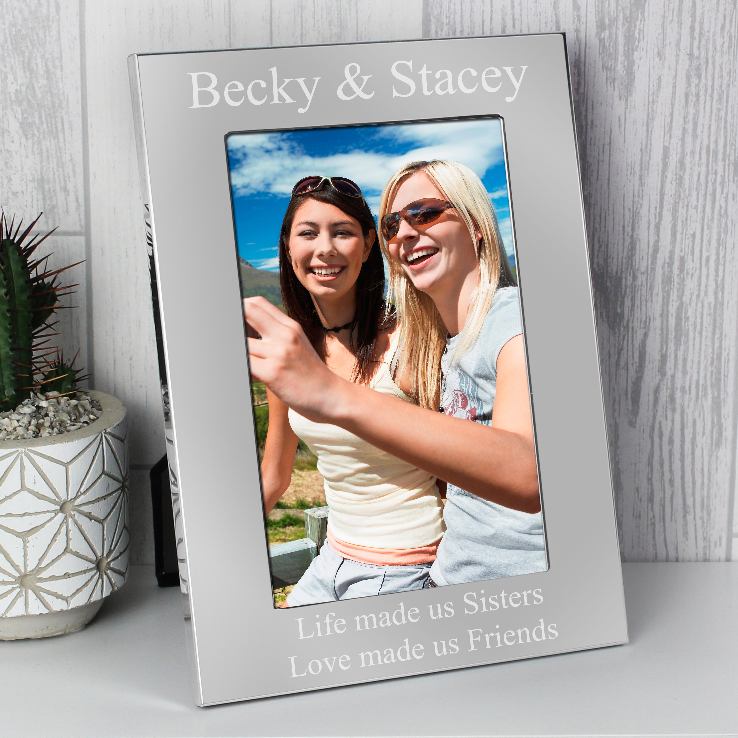 Personalised 6x4 Silver Photo Frame