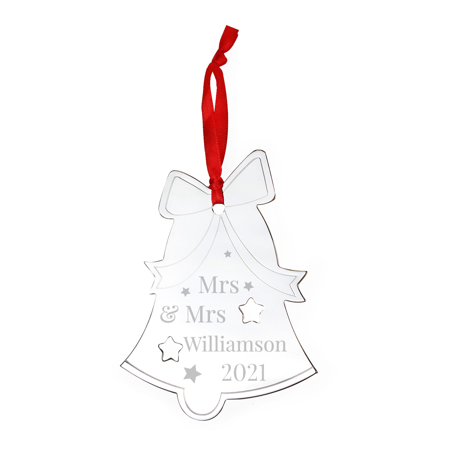 Personalised Mr & Mrs Bell Tree Decoration