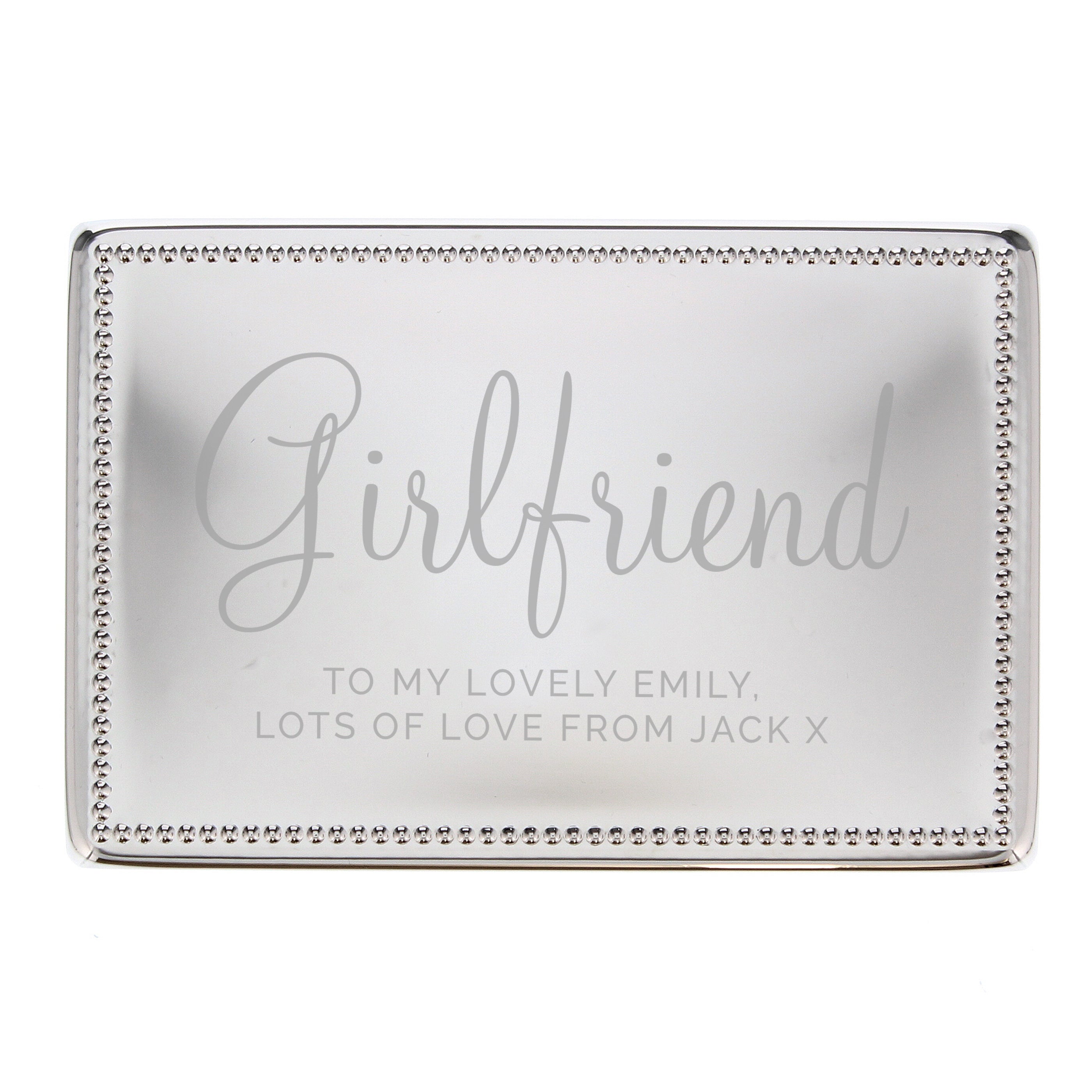 Personalised Rectangular Jewellery Box