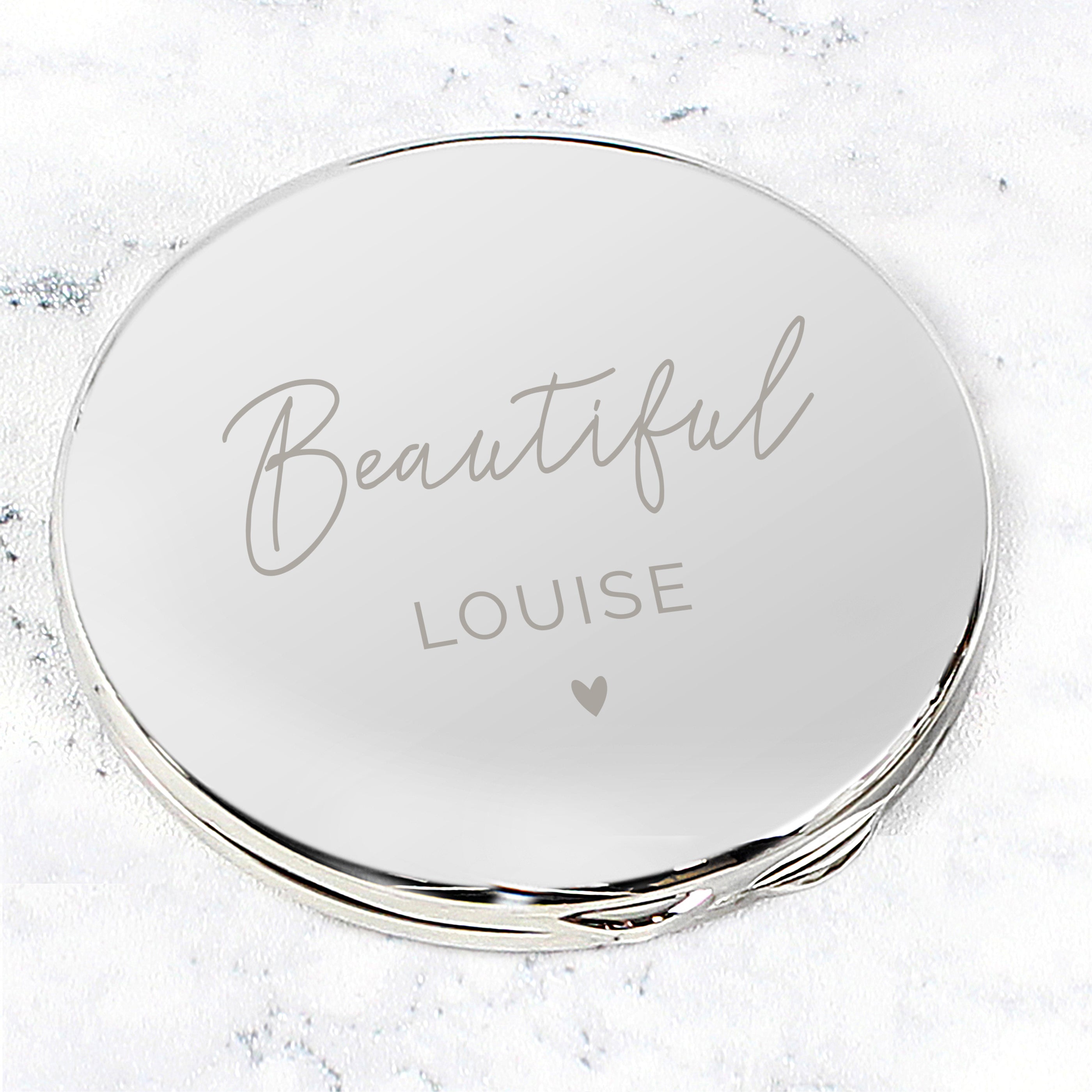 Personalised Beautiful Compact Mirror