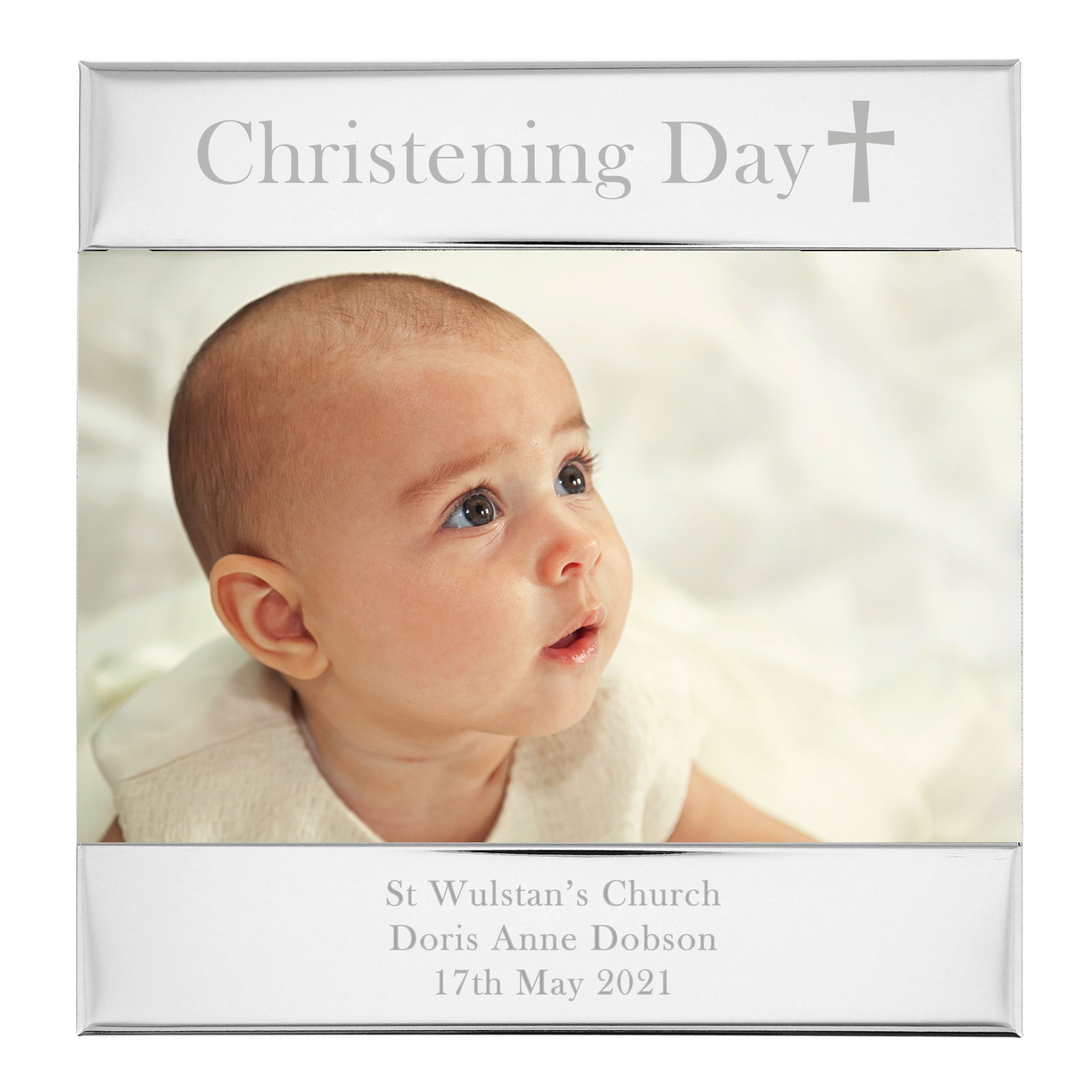 Personalised Religious Cross 6x4 Photo Frame