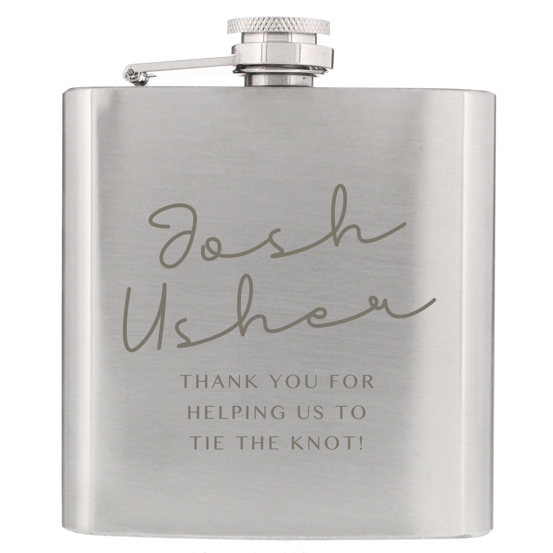 Personalised Any Message Hip Flask