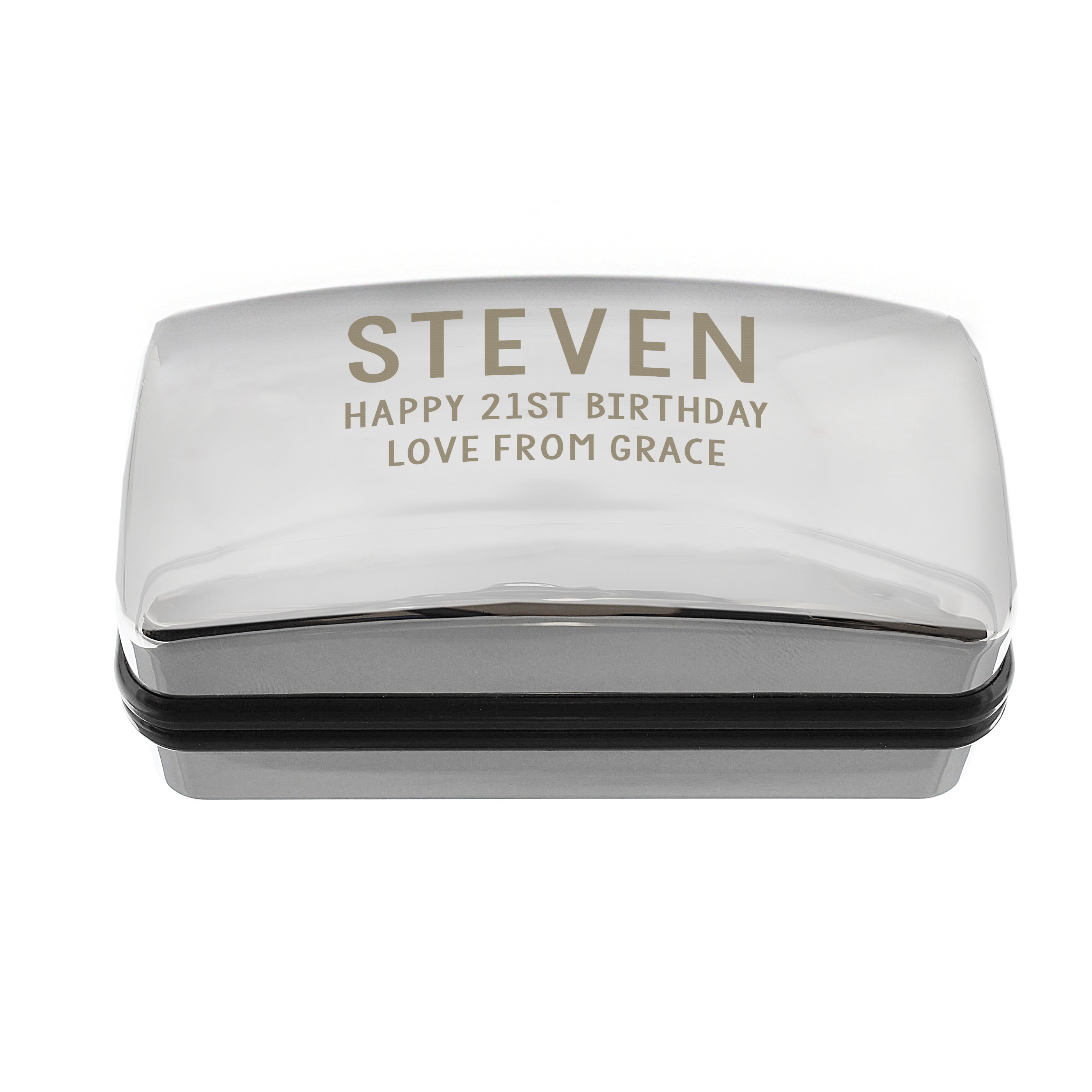 Personalised Free Text Cufflink Box