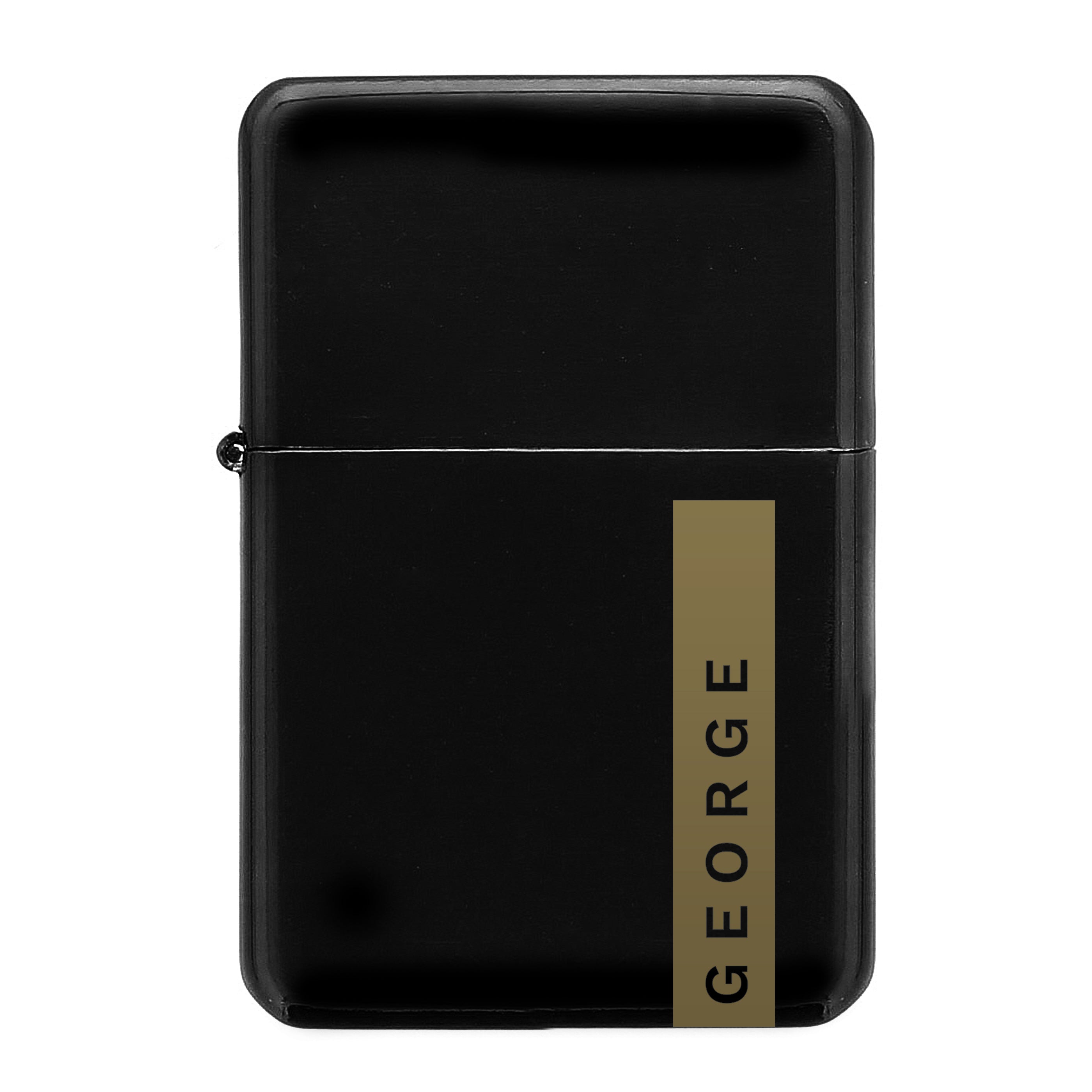 Personalised Name Only Black Lighter