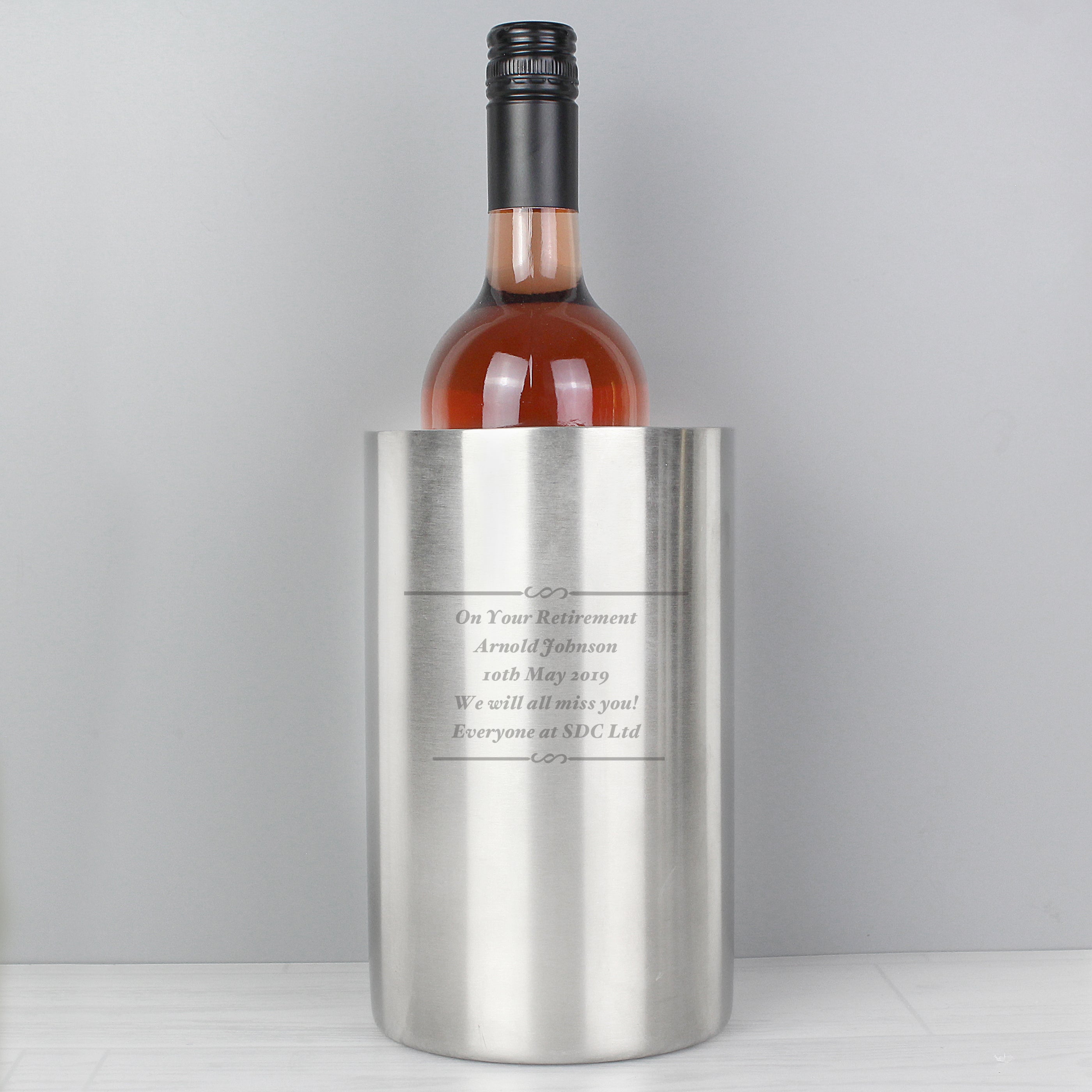 Personalised Any Message Wine Cooler