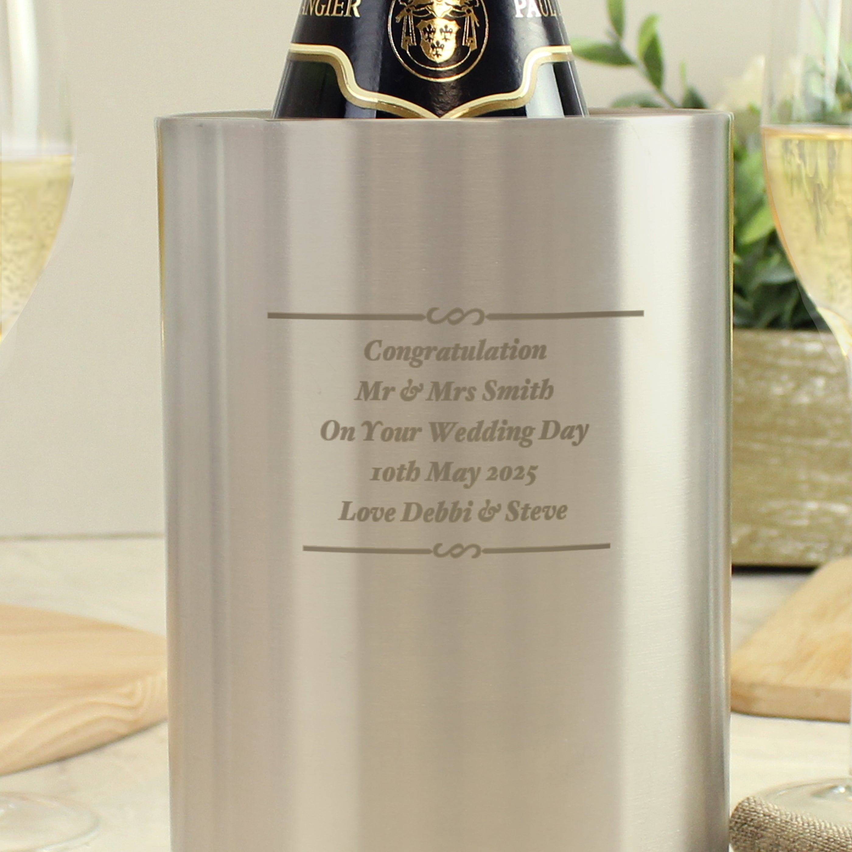 Personalised Any Message Wine Cooler