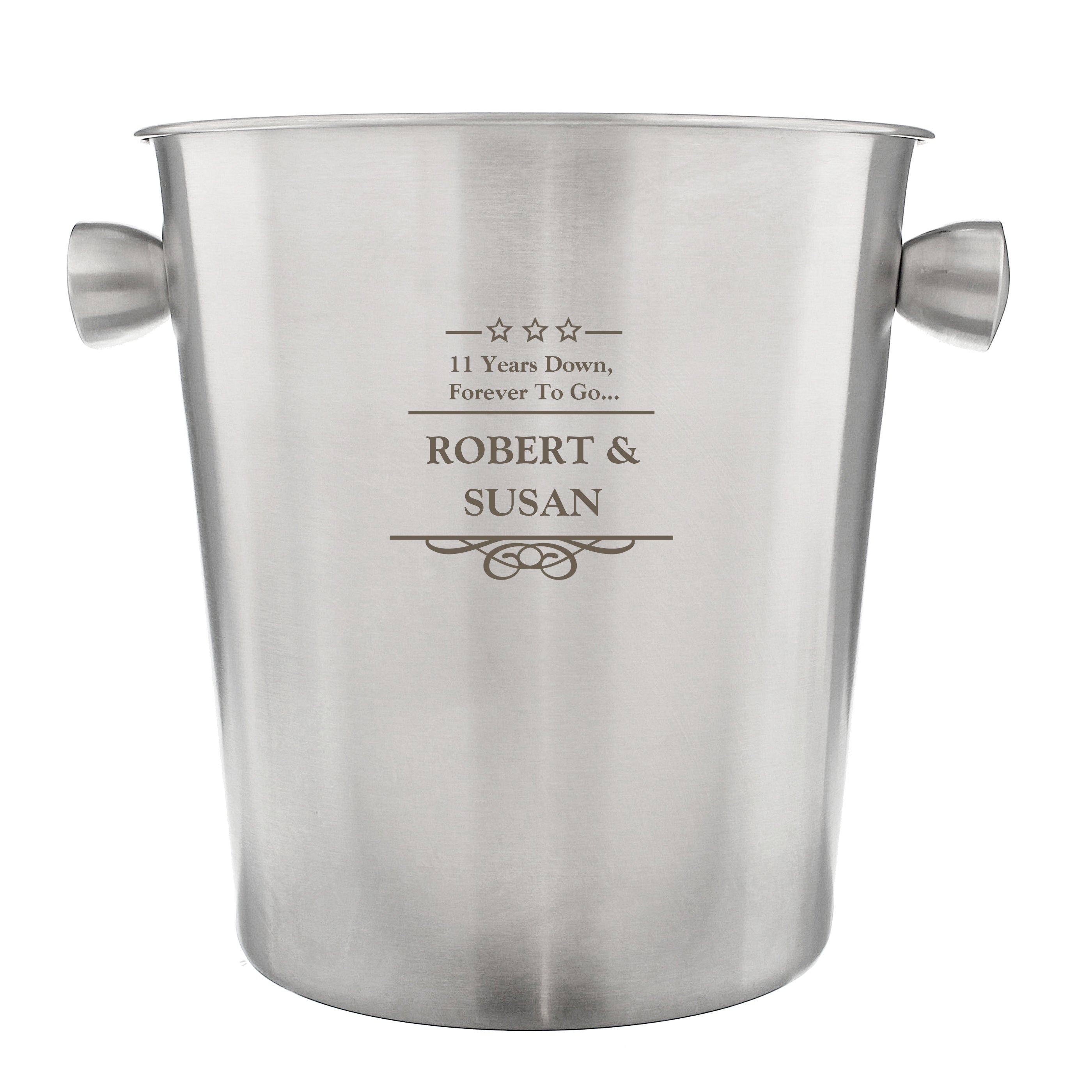 Personalised Decorative Stainless Steel Ice Bucket