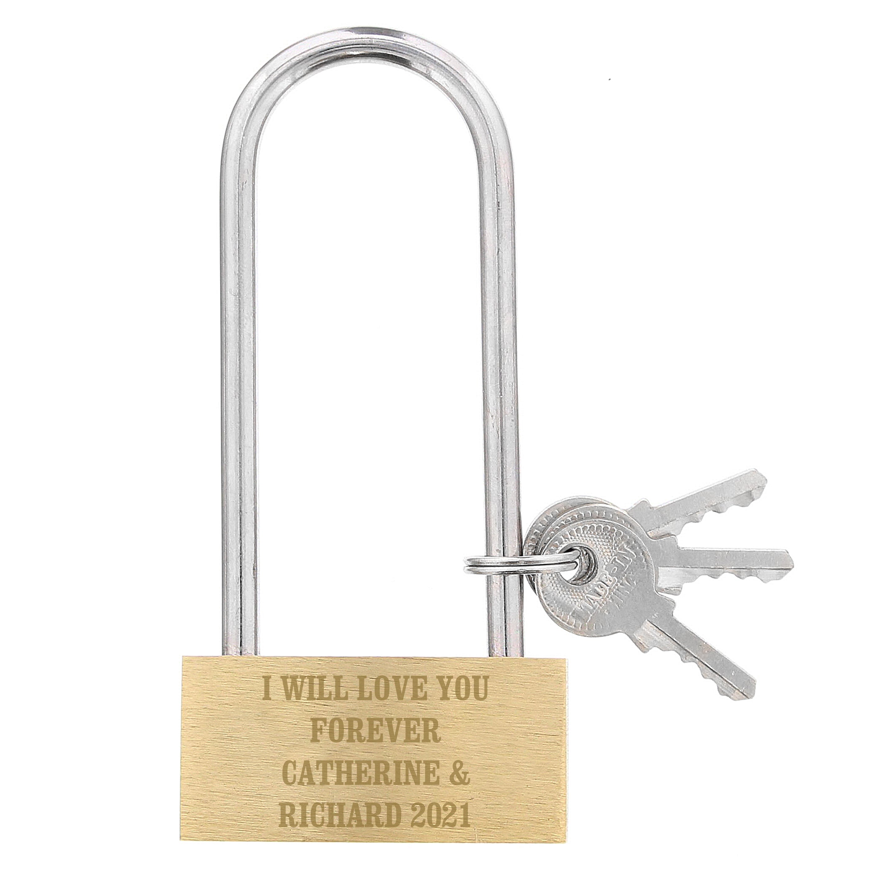 Personalised Any Message Padlock