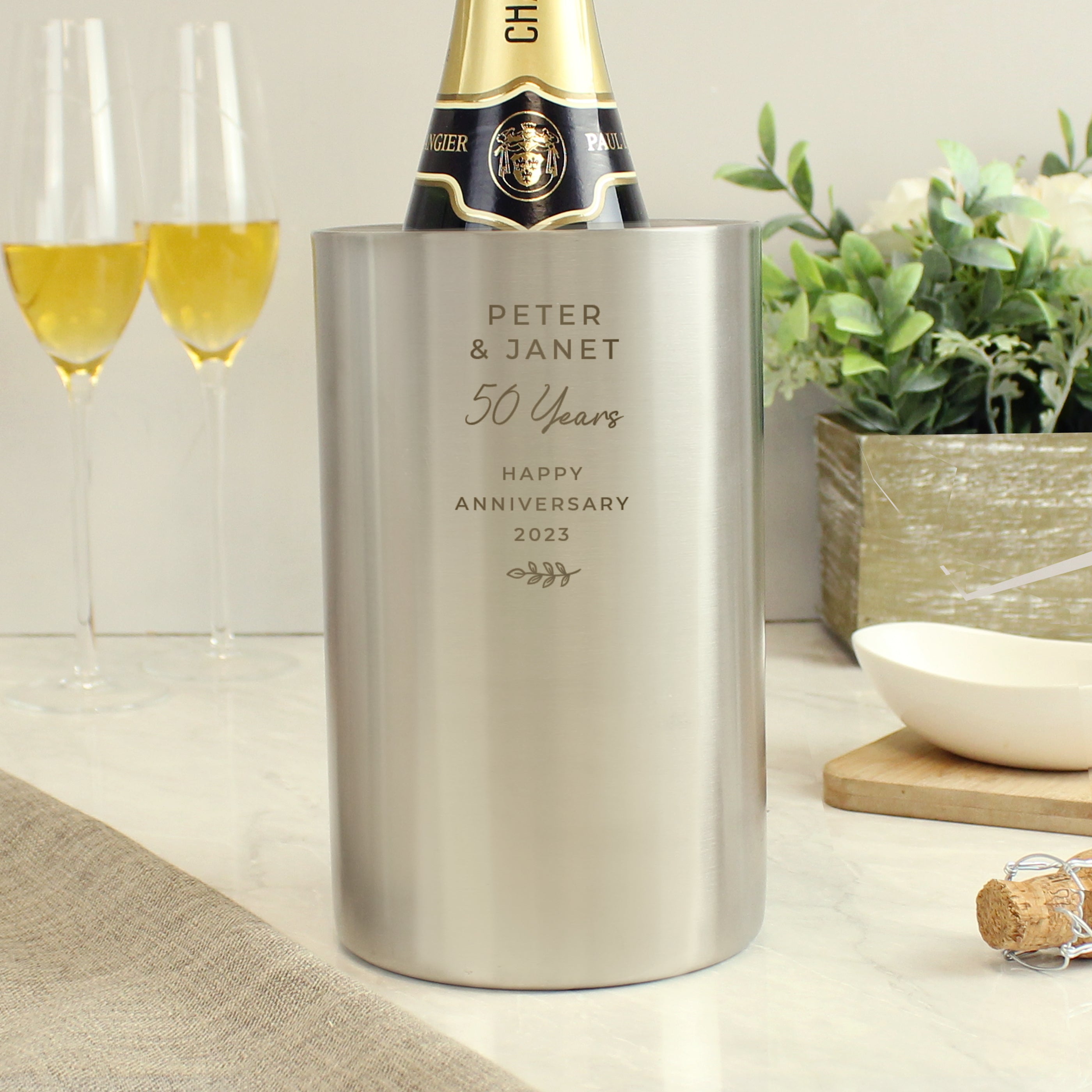 Personalised Free Text Wine Cooler