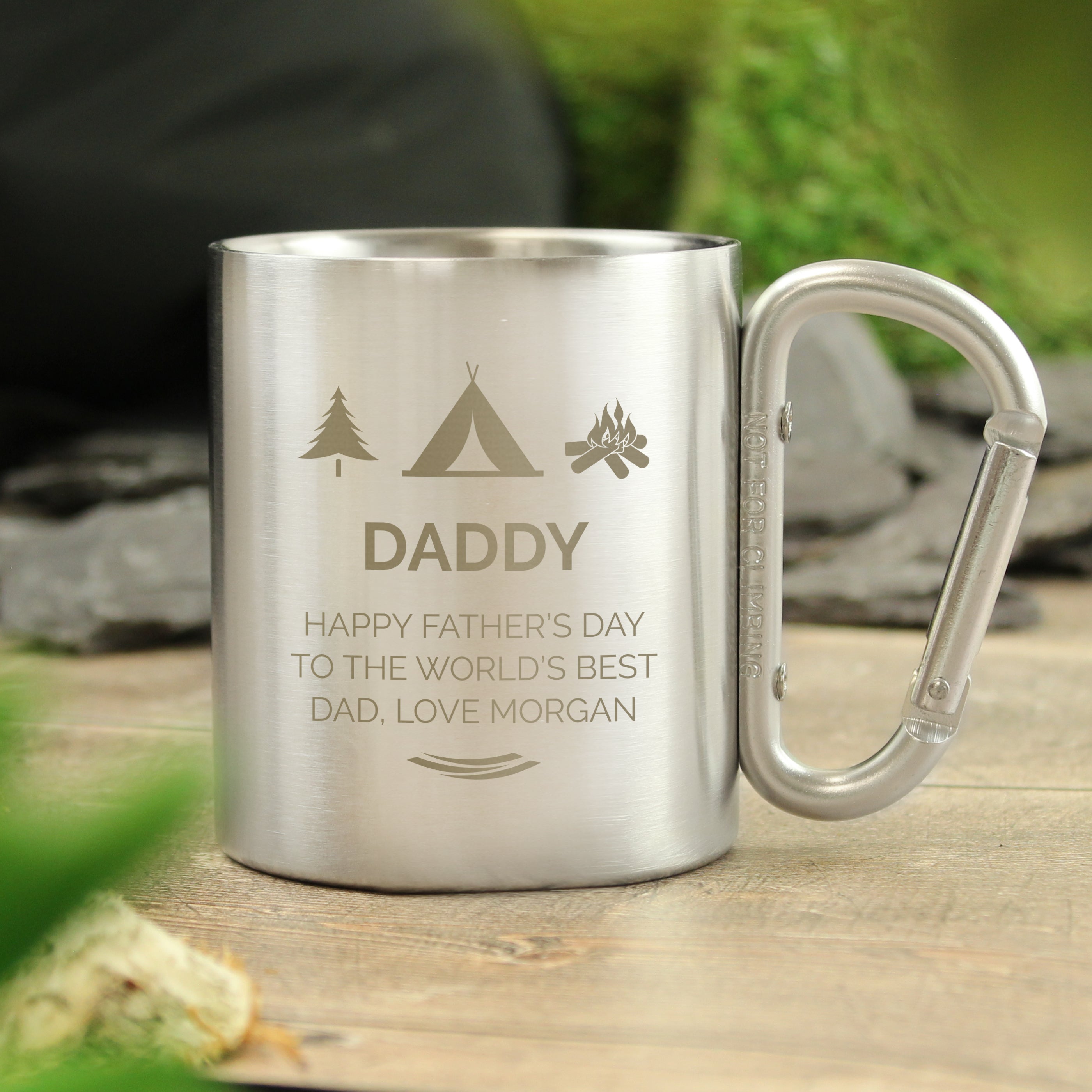 Personalised 'Wilderness Wanderer' Stainless Steel Mug