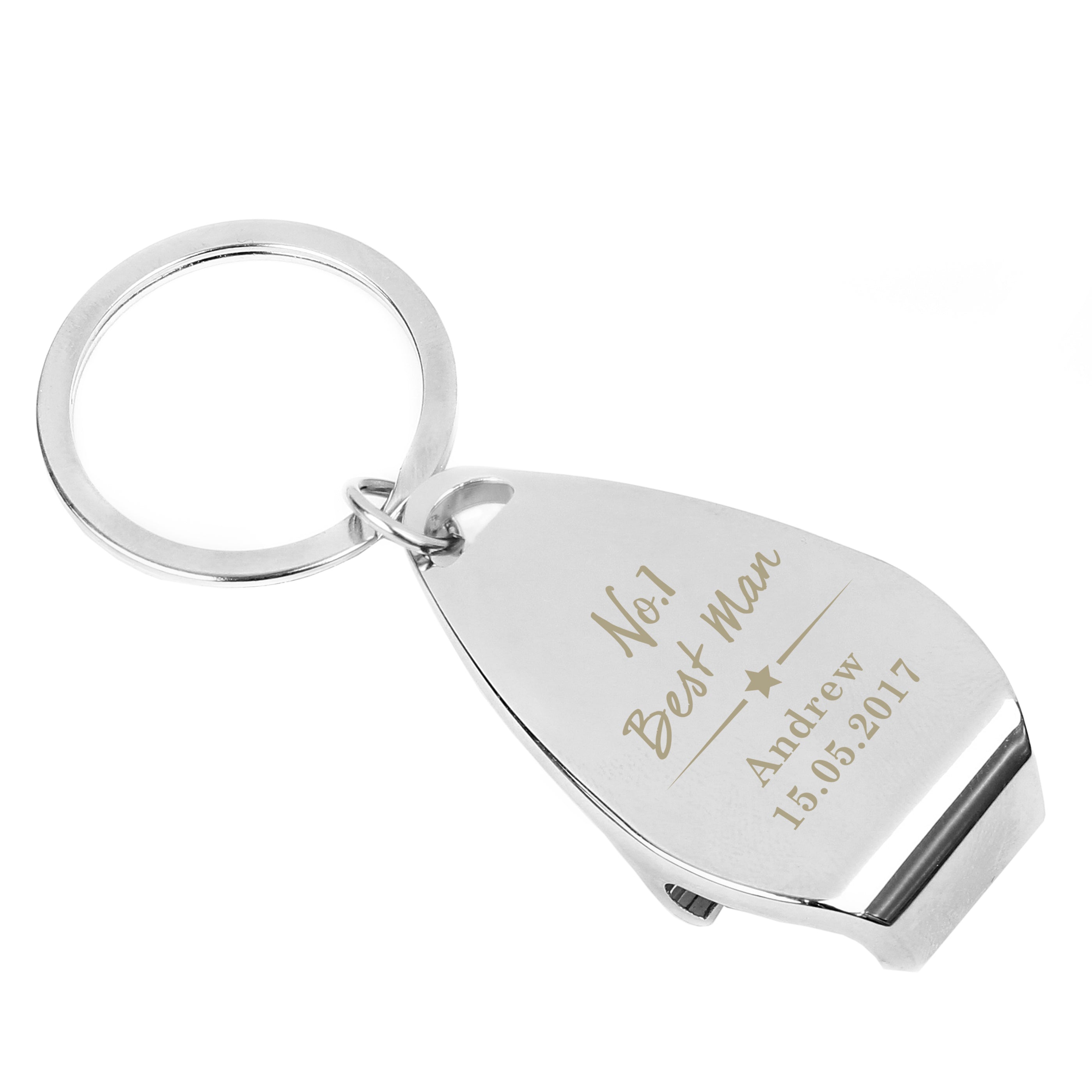 Personalised No.1 Bottle Opener Keyring