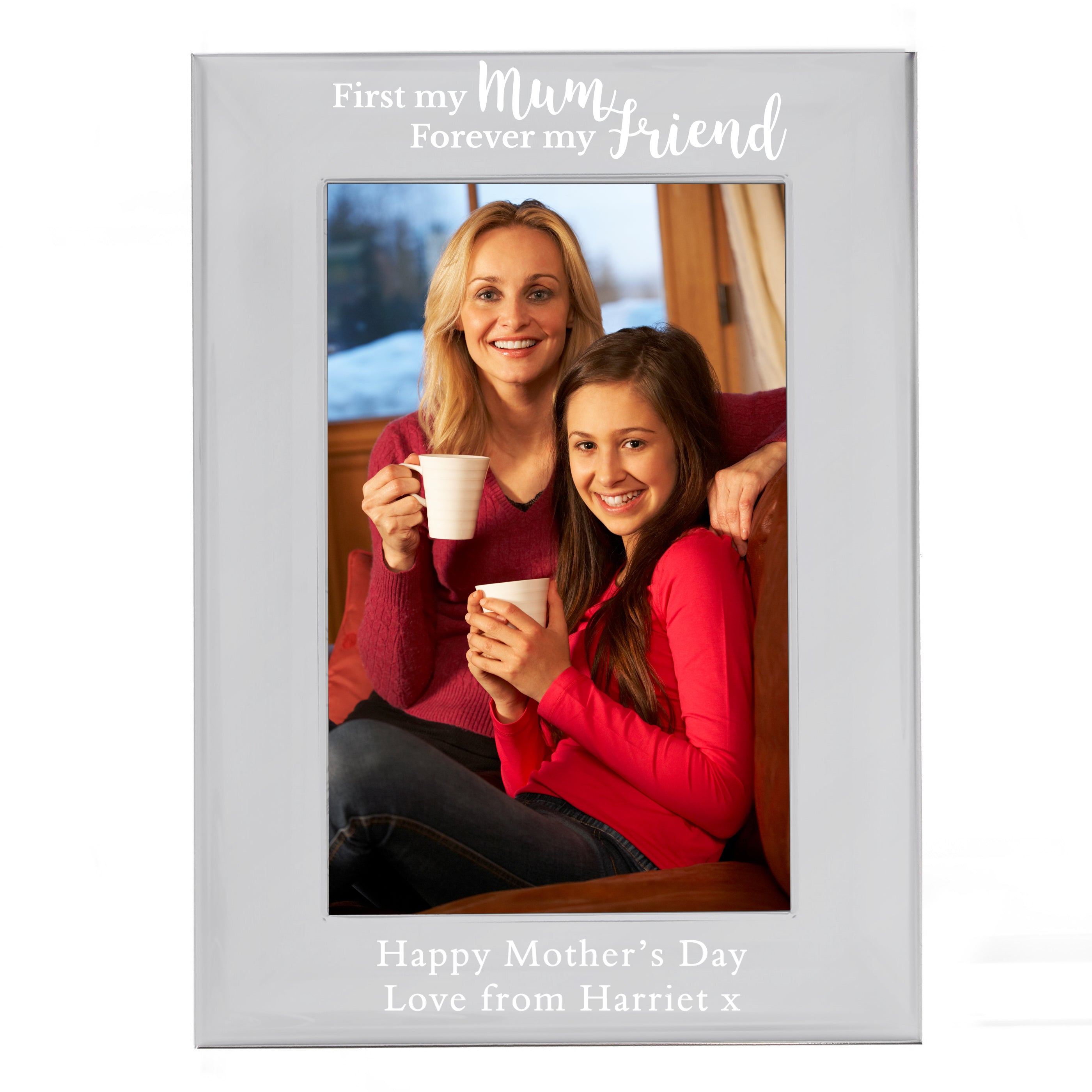 Personalised First My Mum...6x4 Silver Photo Frame