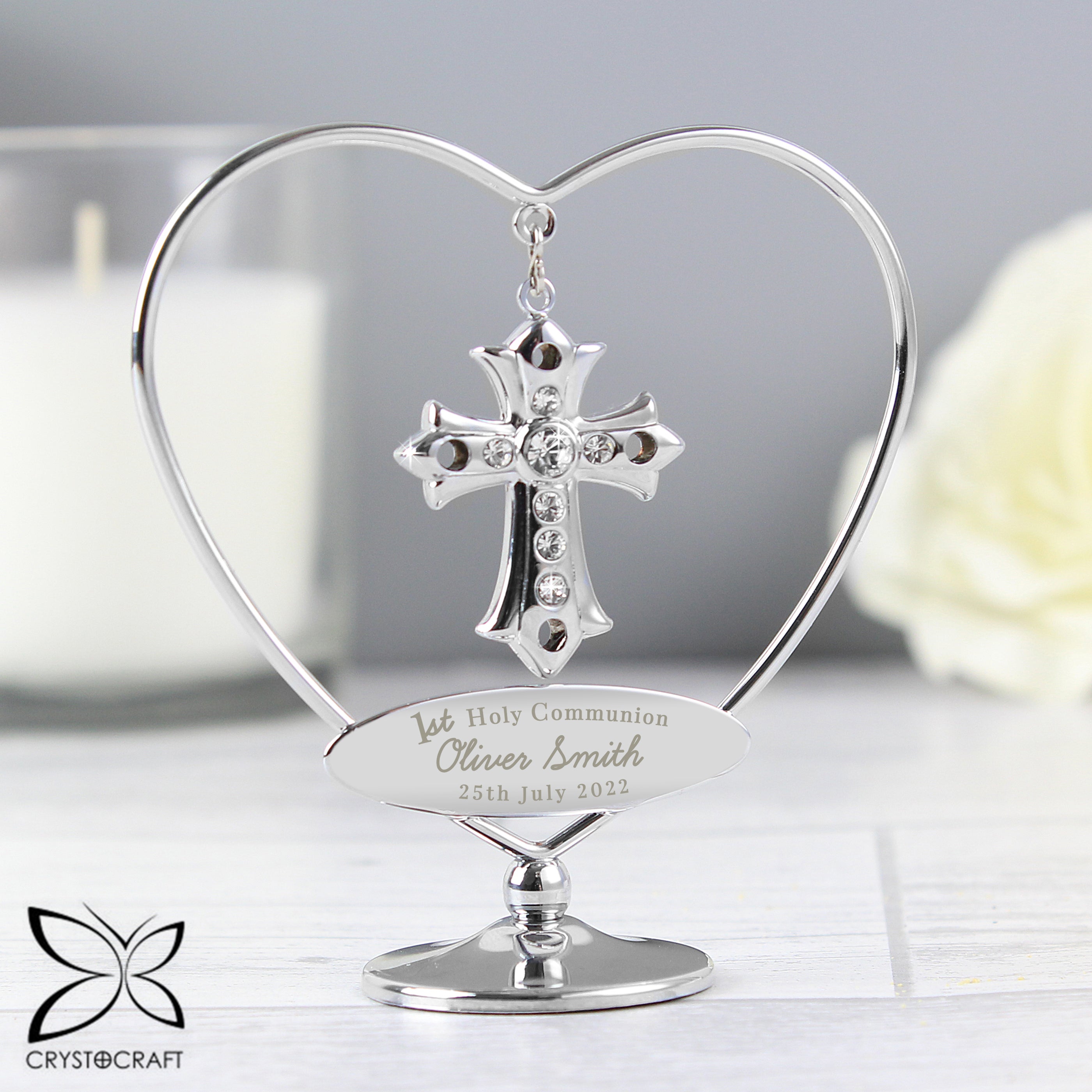 Personalised 1st Holy Communion Crystocraft Cross