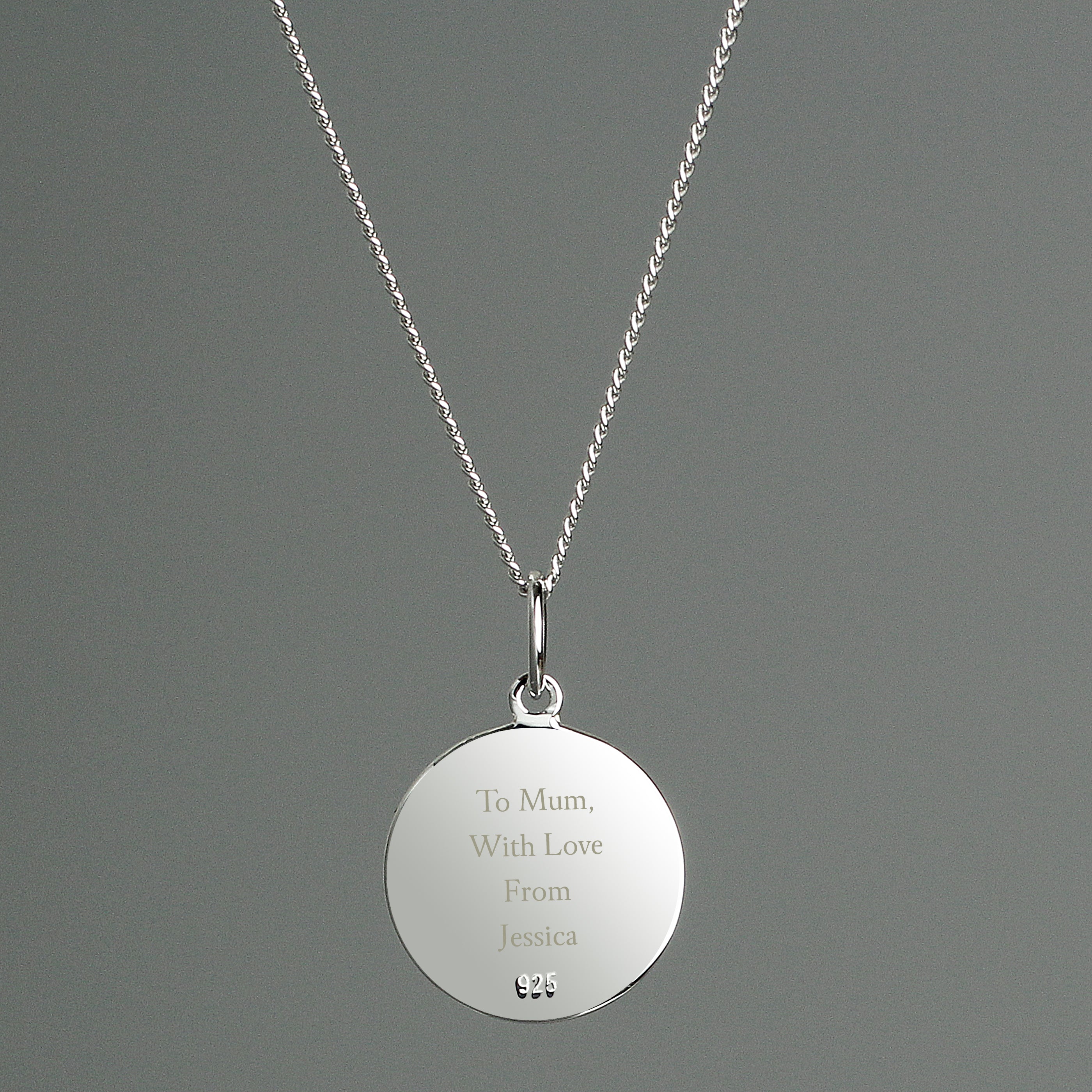 Personalised Sterling Silver & 9ct Gold St. Christopher Necklace