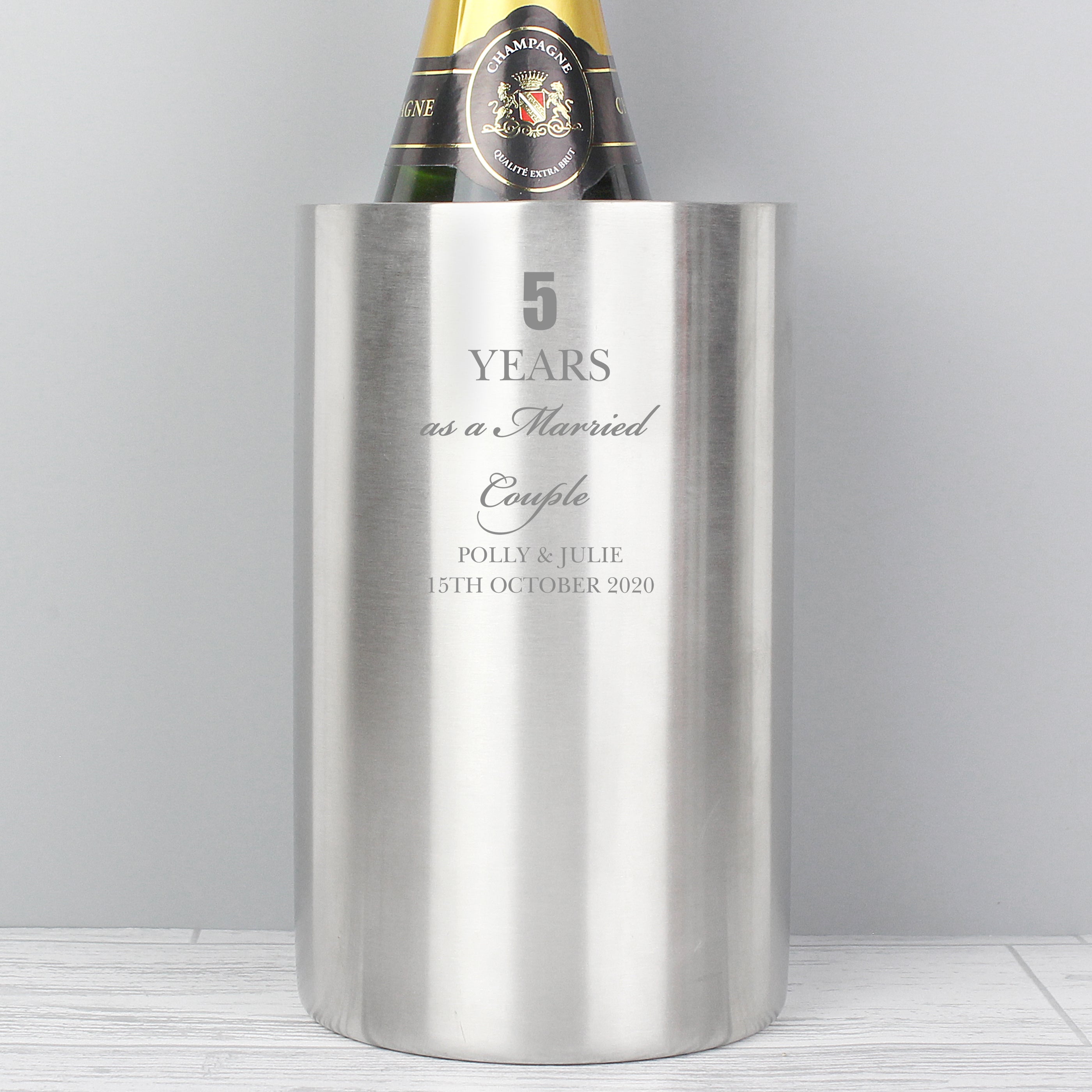 Personalised Anniversary Wine Cooler