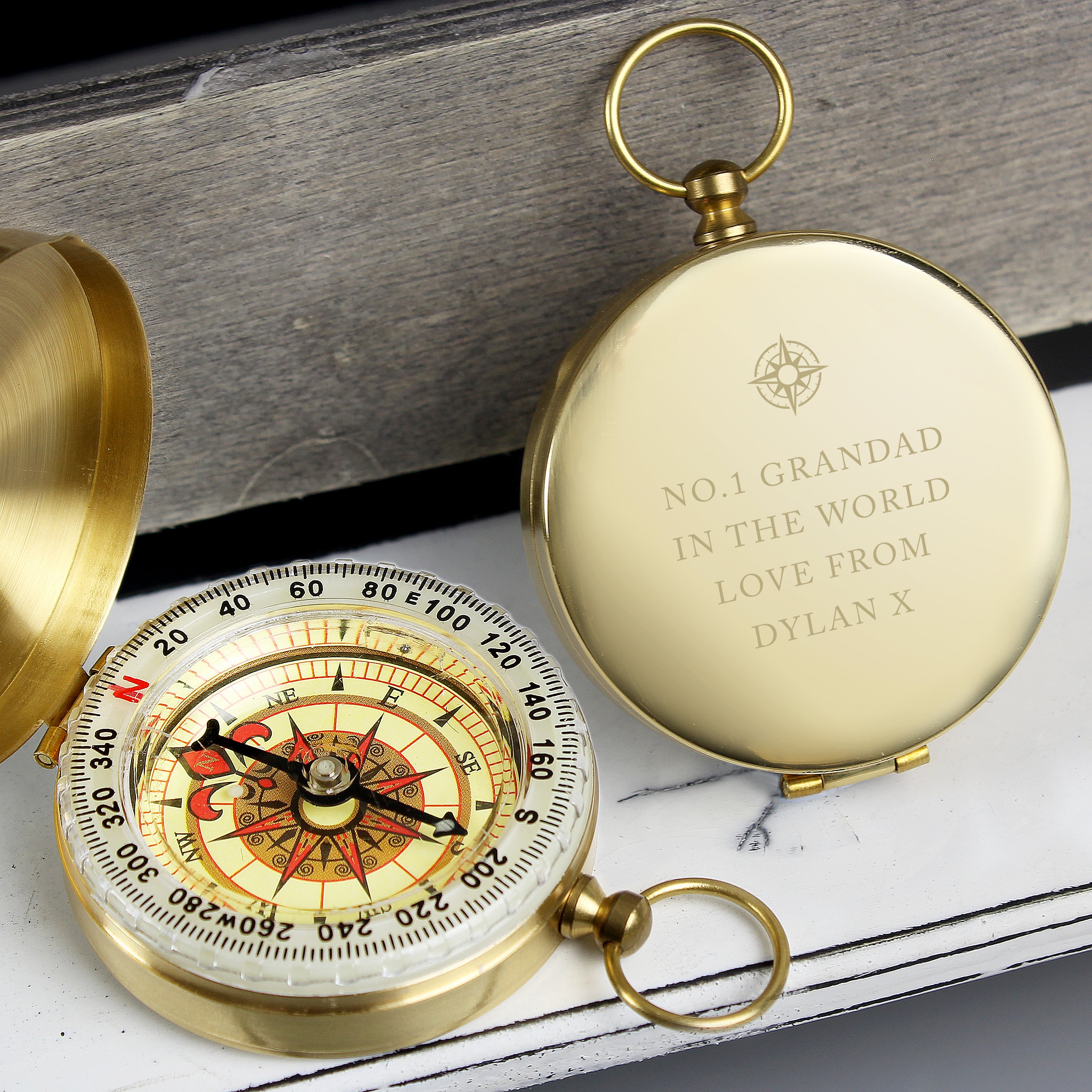 Personalised Free Text Keepsake Compass