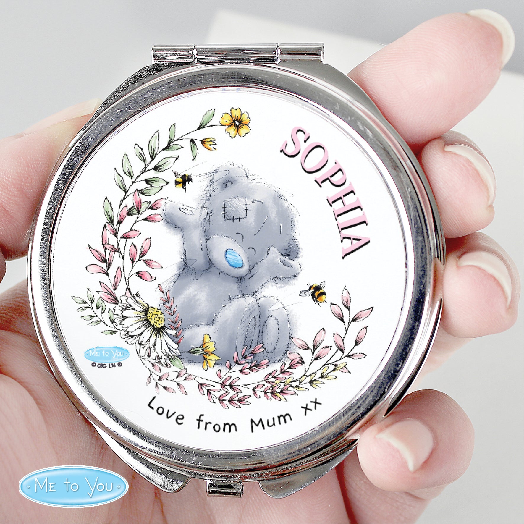 Personalised Me to You Bees Compact Mirror