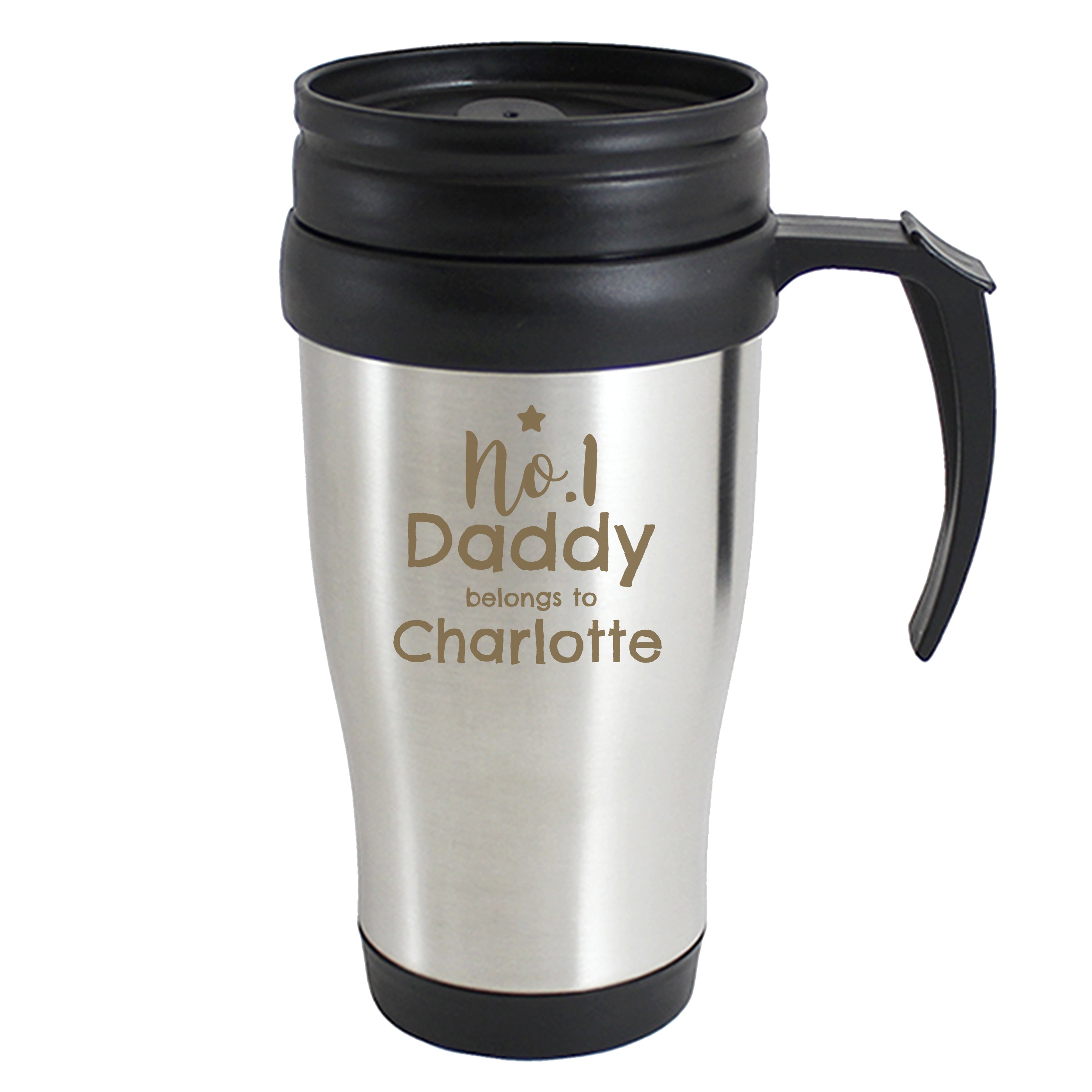 Personalised No.1 Daddy Travel Mug