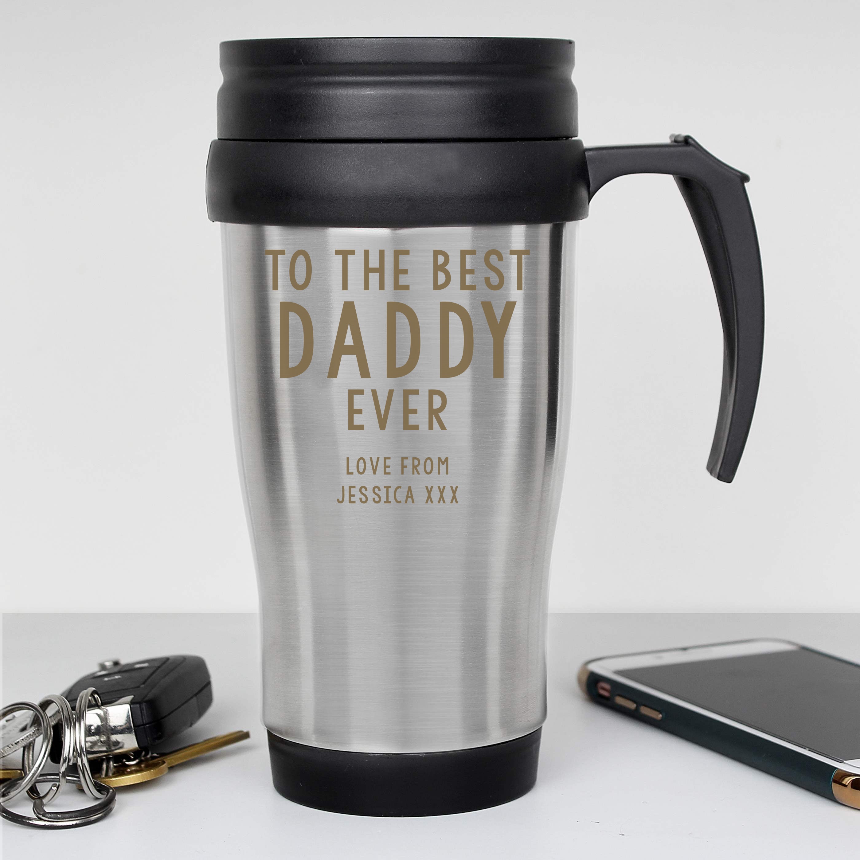 Personalised Free Text Travel Mug