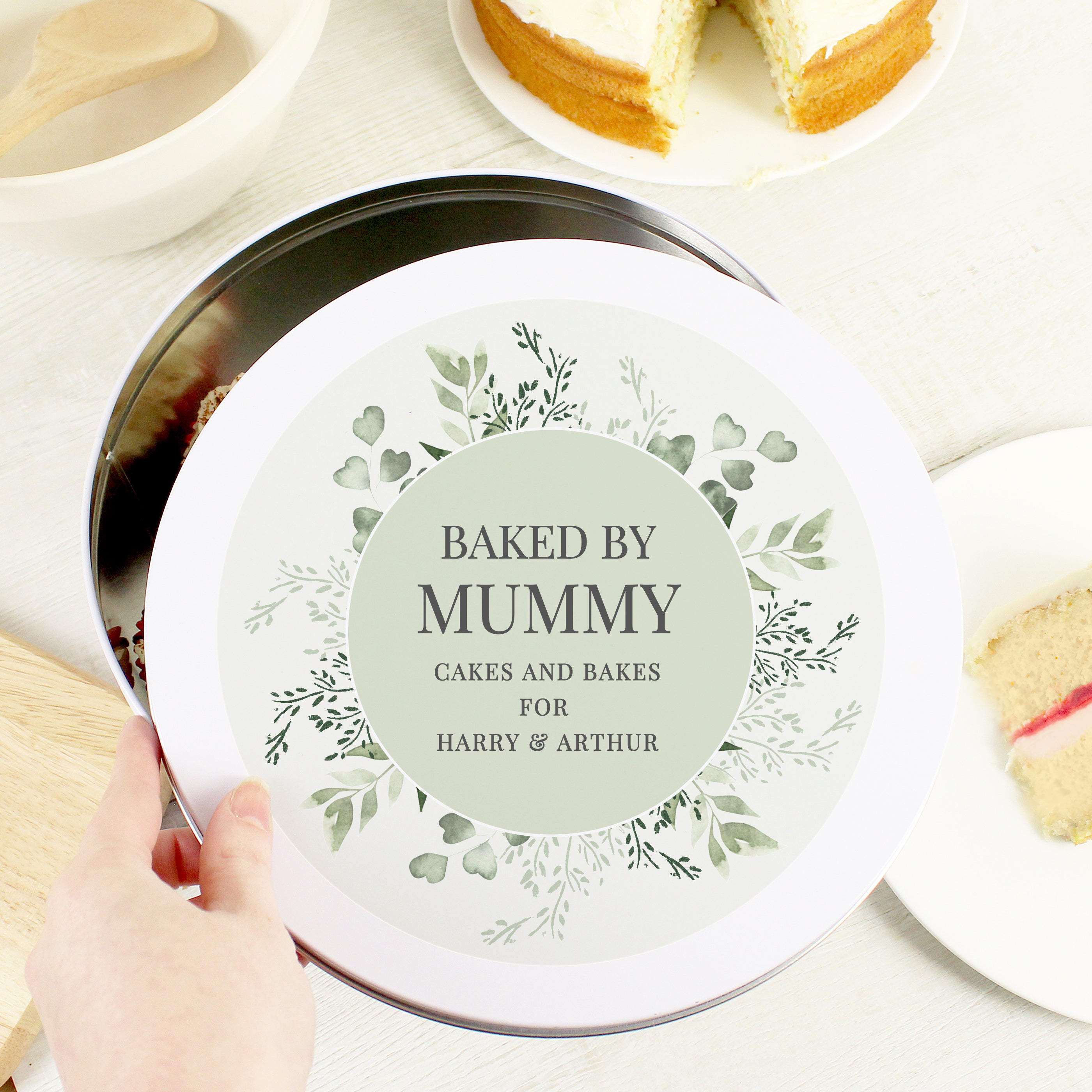 Personalised Botanical Cake Tin