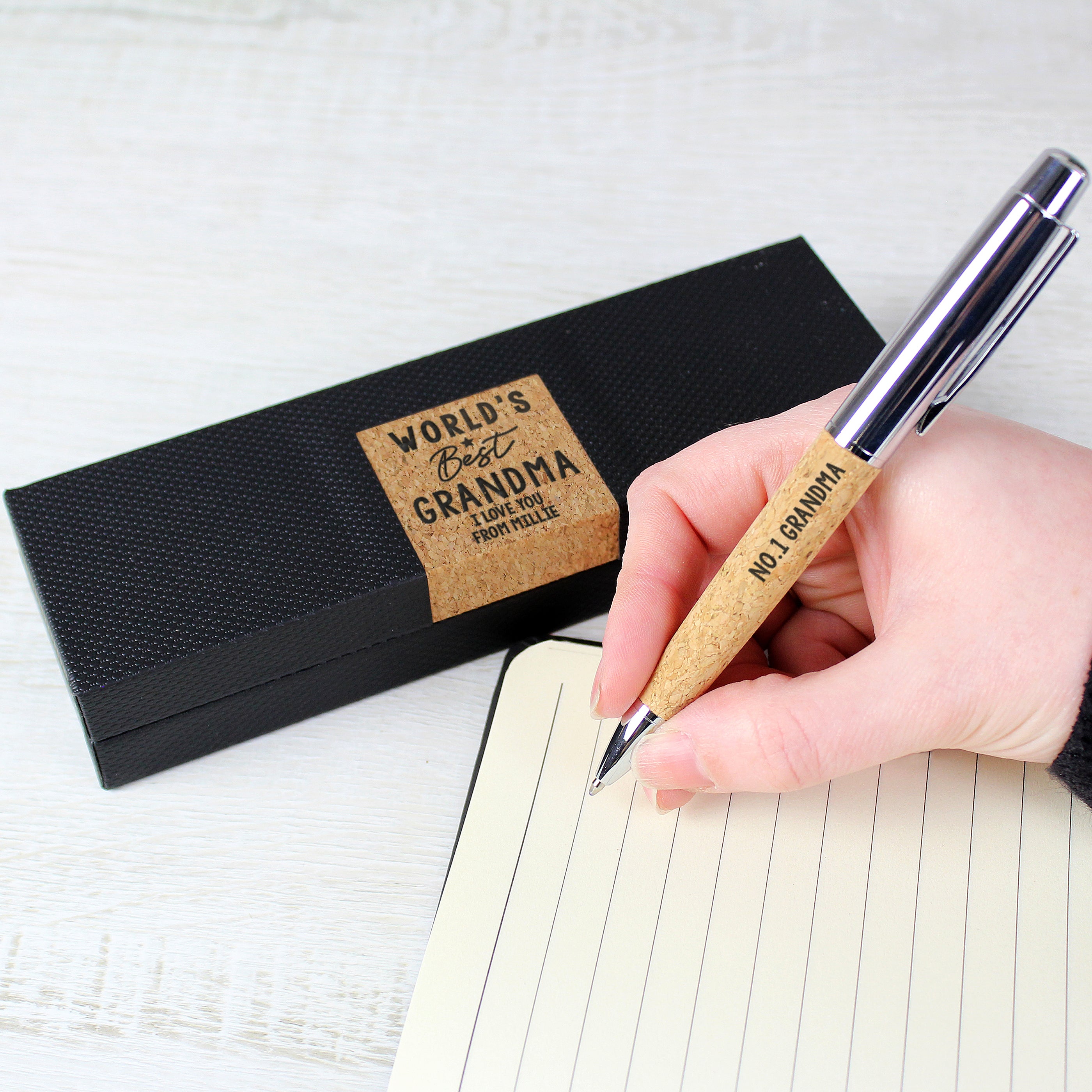 Personalised Worlds Best Cork Pen Set