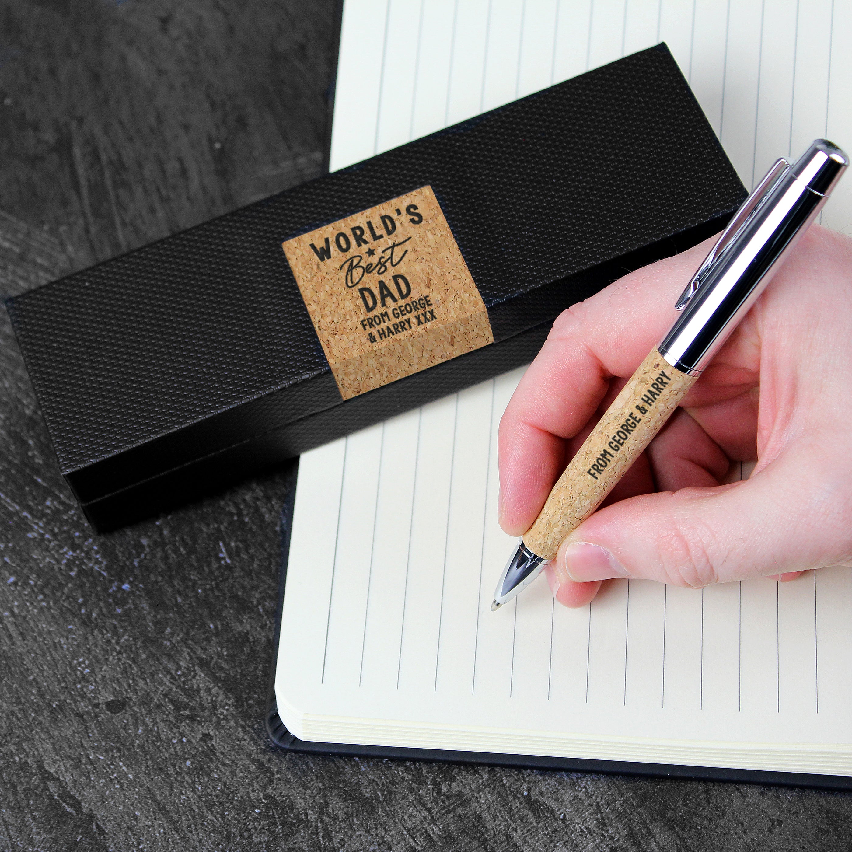 Personalised Worlds Best Cork Pen Set