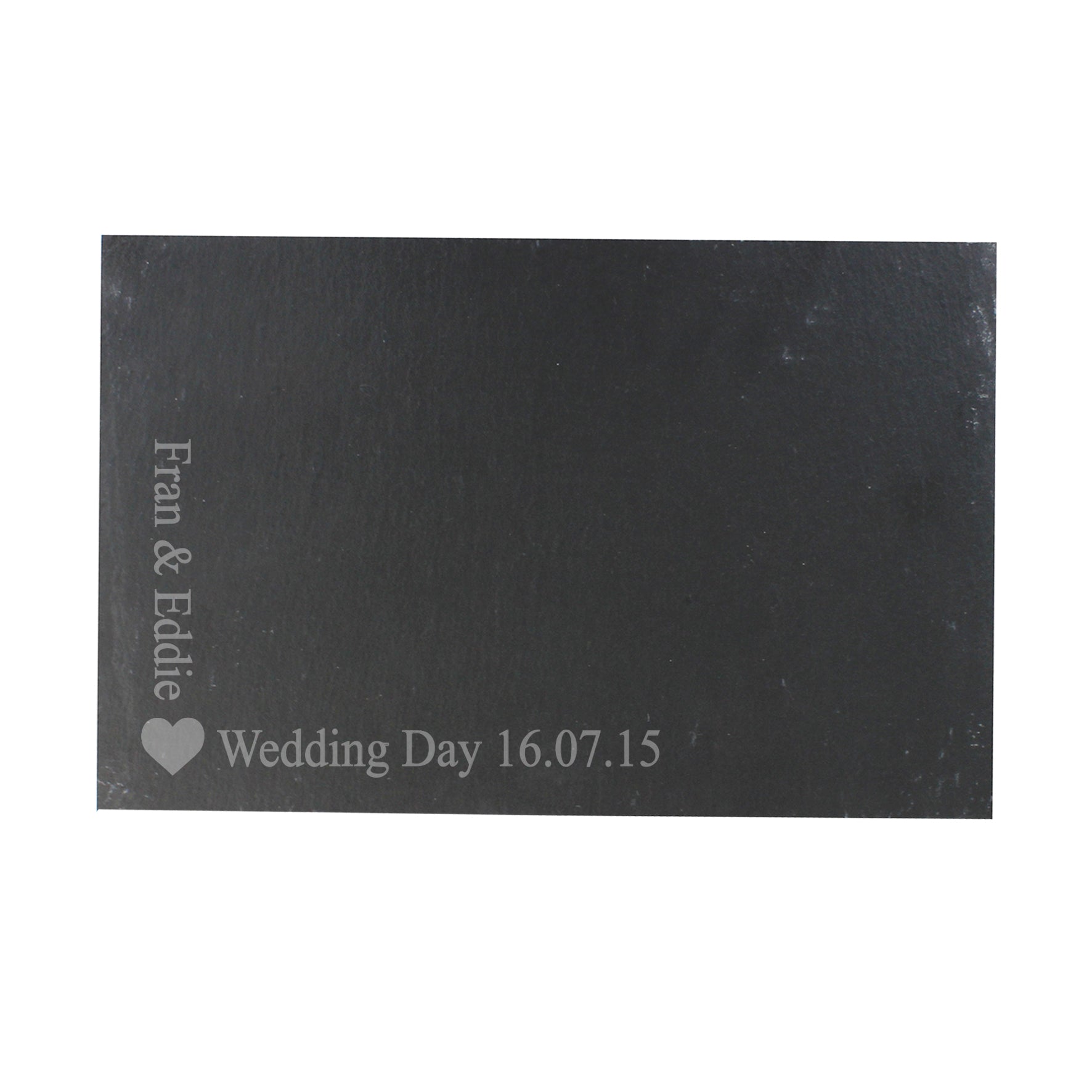 Personalised Heart Motif Slate Placemat