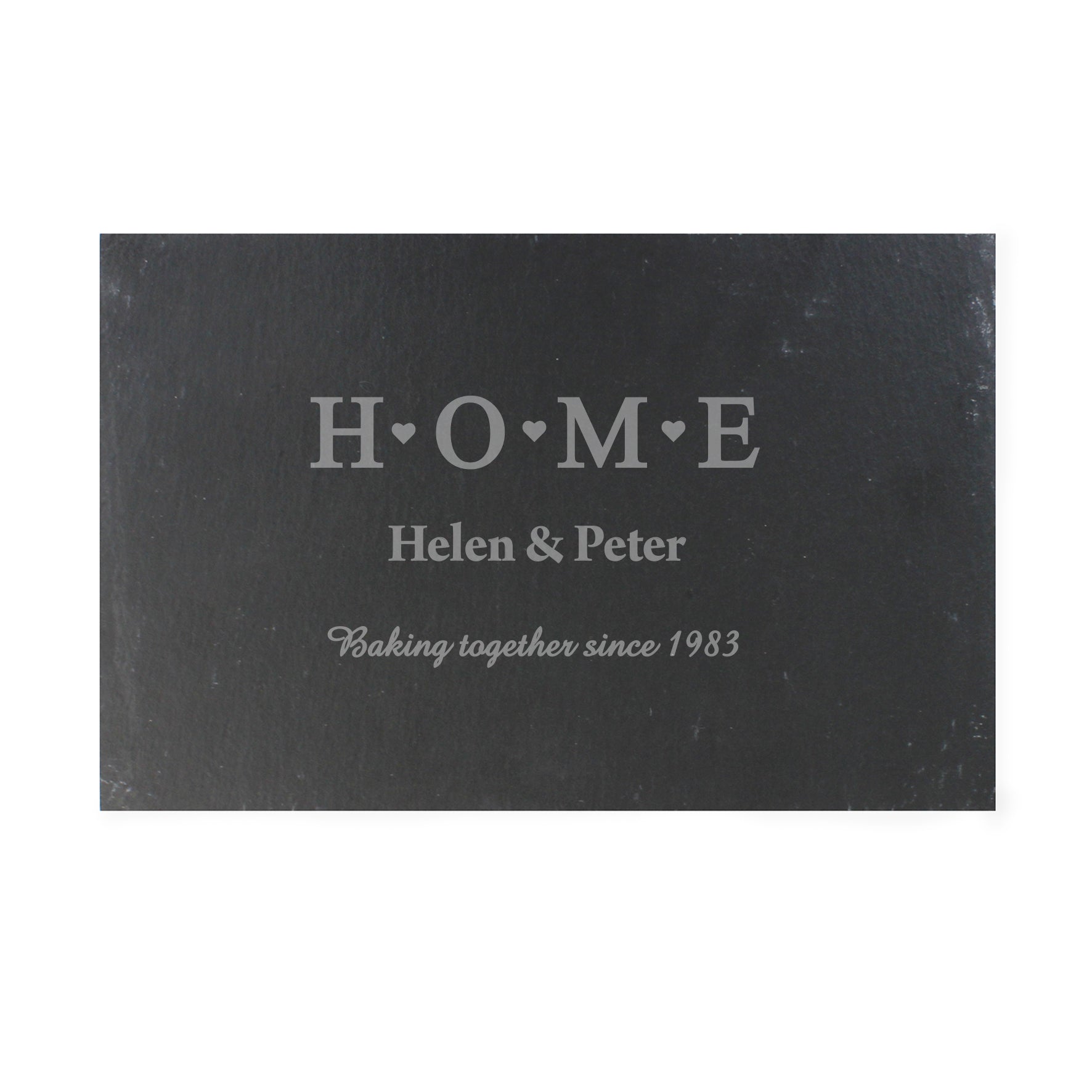 Personalised HOME Slate Rectangle Placemat