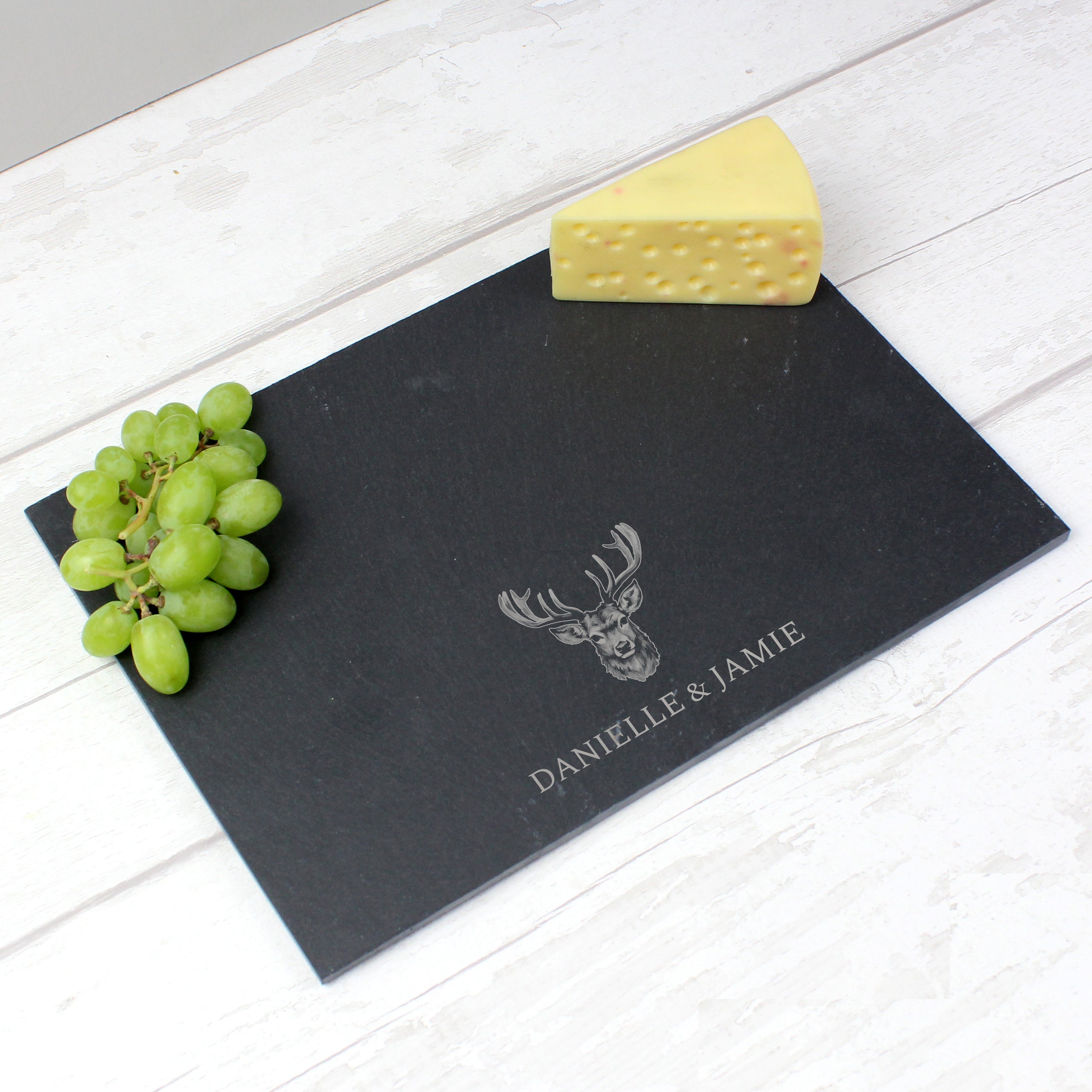 Personalised Stag Slate Placemat