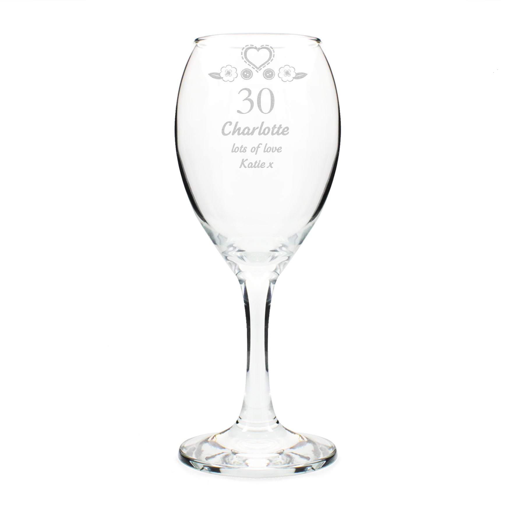 Personalised Birthday Craft Wine Glass