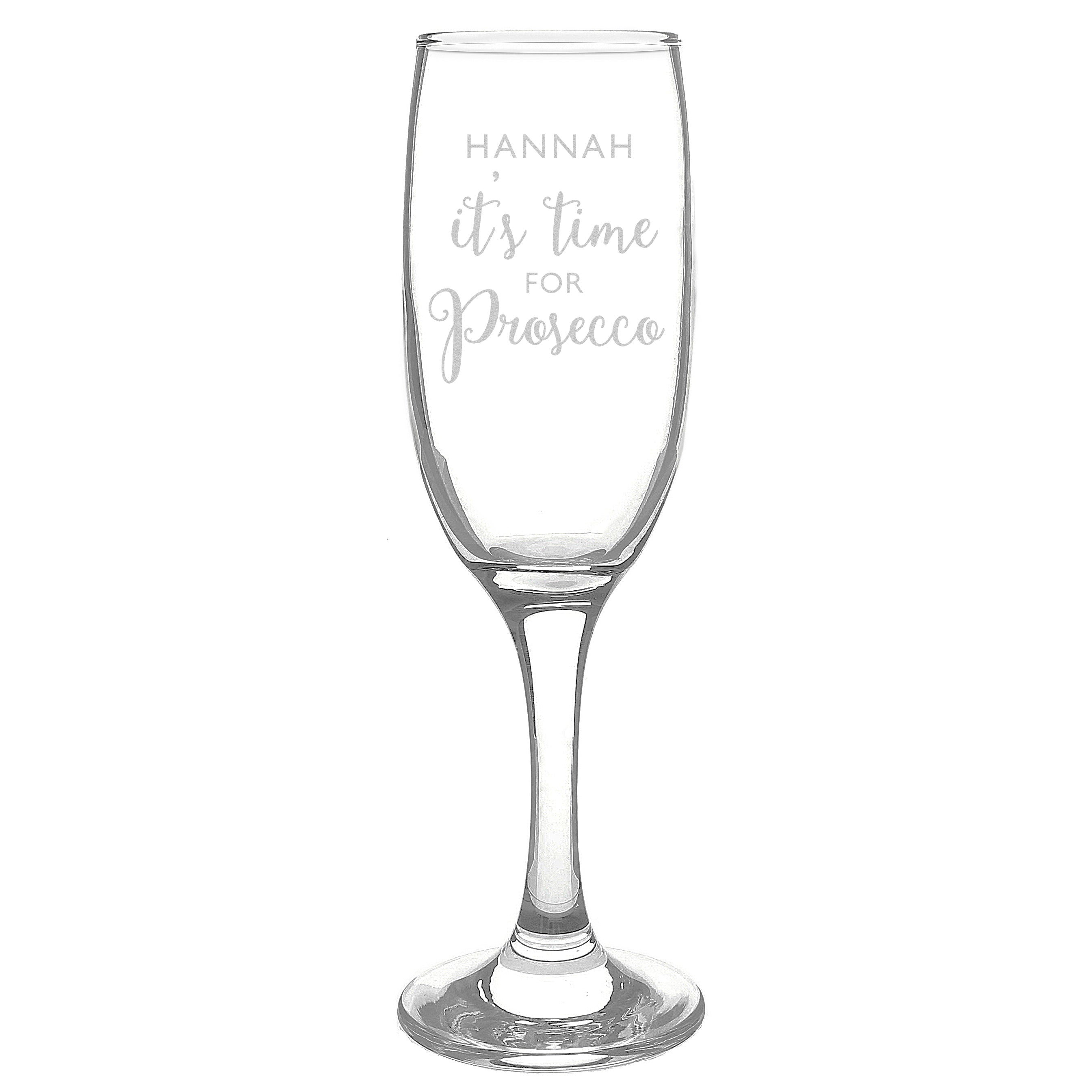 Personalised 'It's Time for Prosecco' Flute