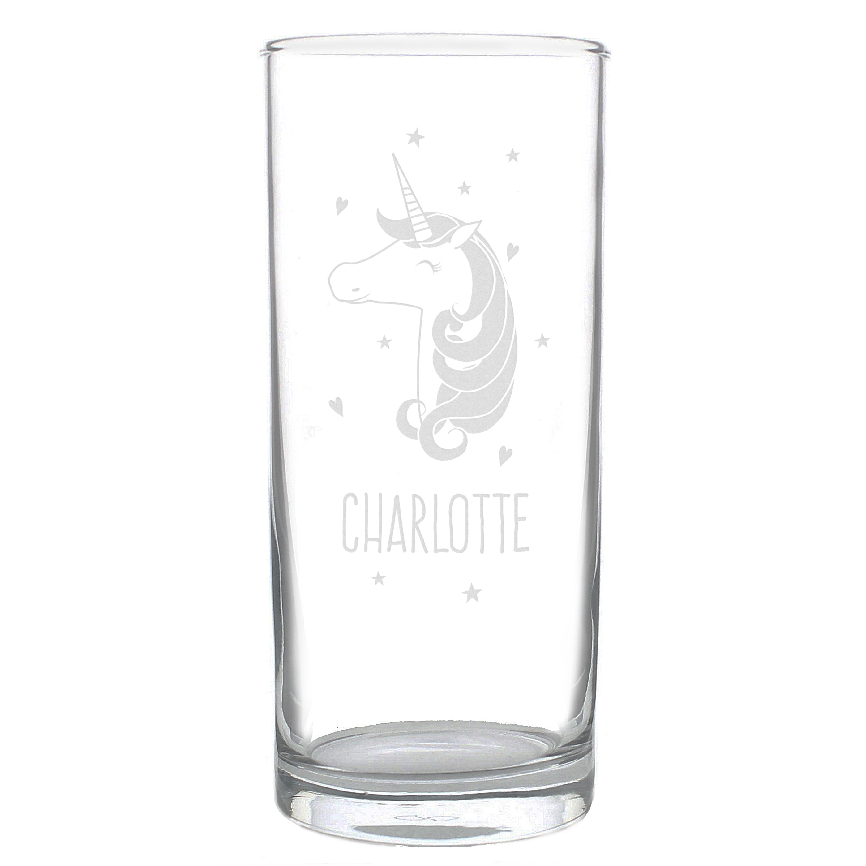 Personalised Unicorn Engraved Hi Ball Glass