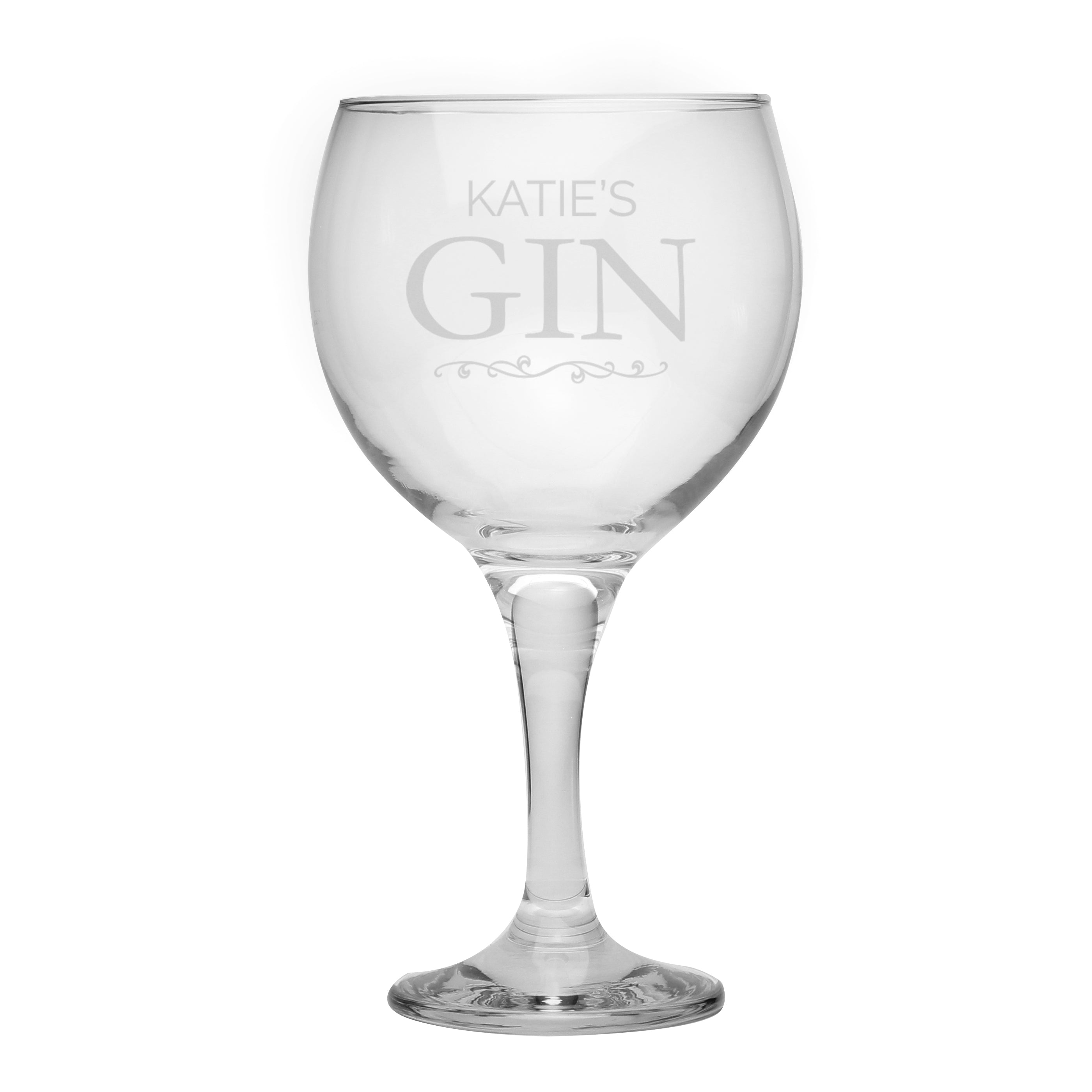 Personalised Gin Balloon Glass