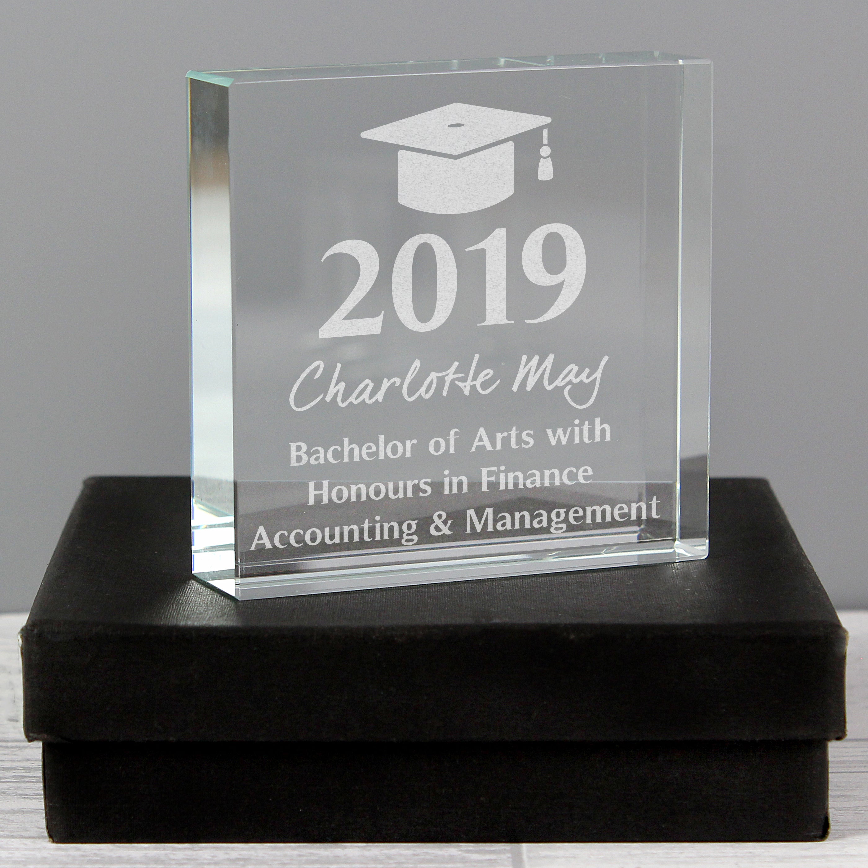 Personalised Graduation Crystal Token