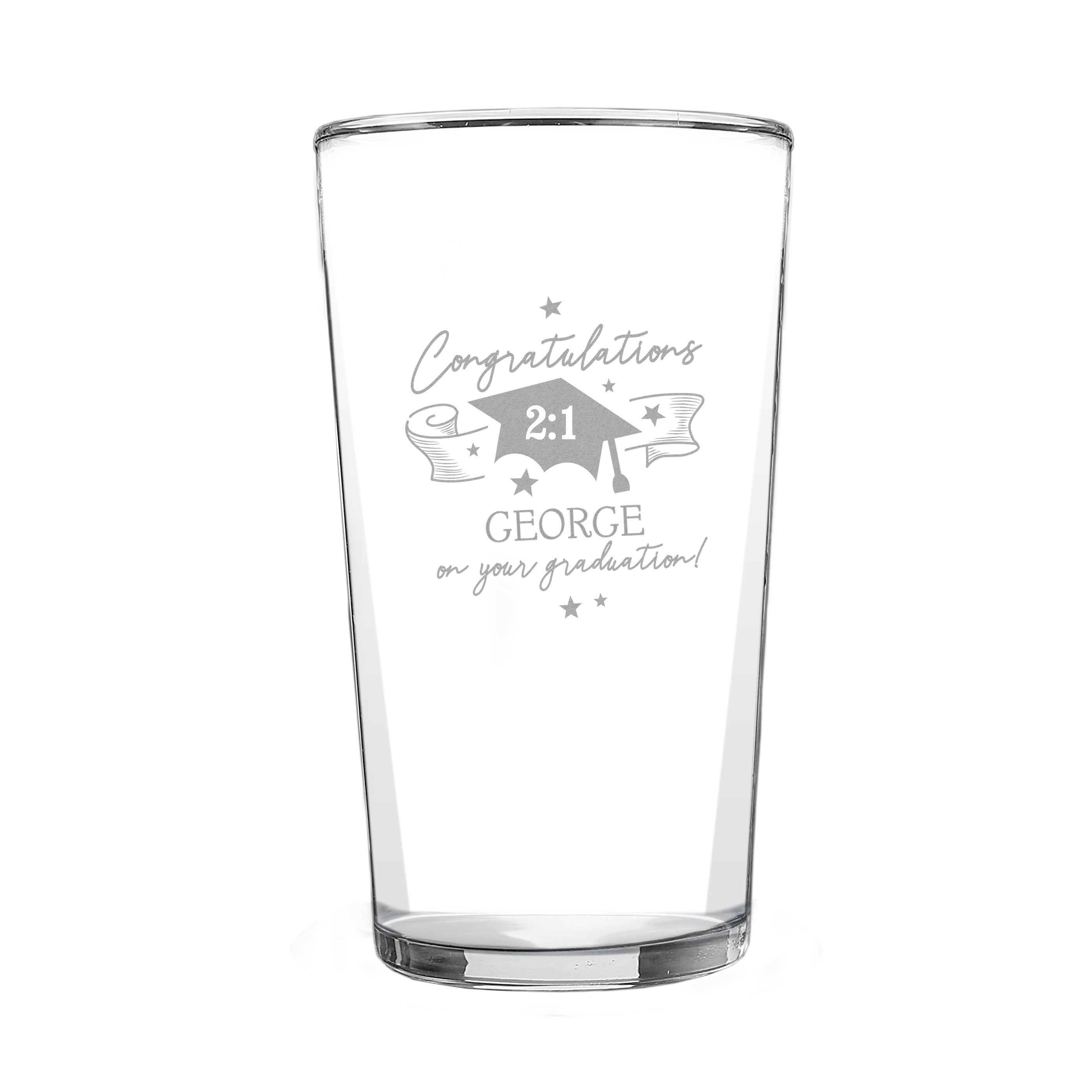 Personalised Graduation Pint Glass Â 