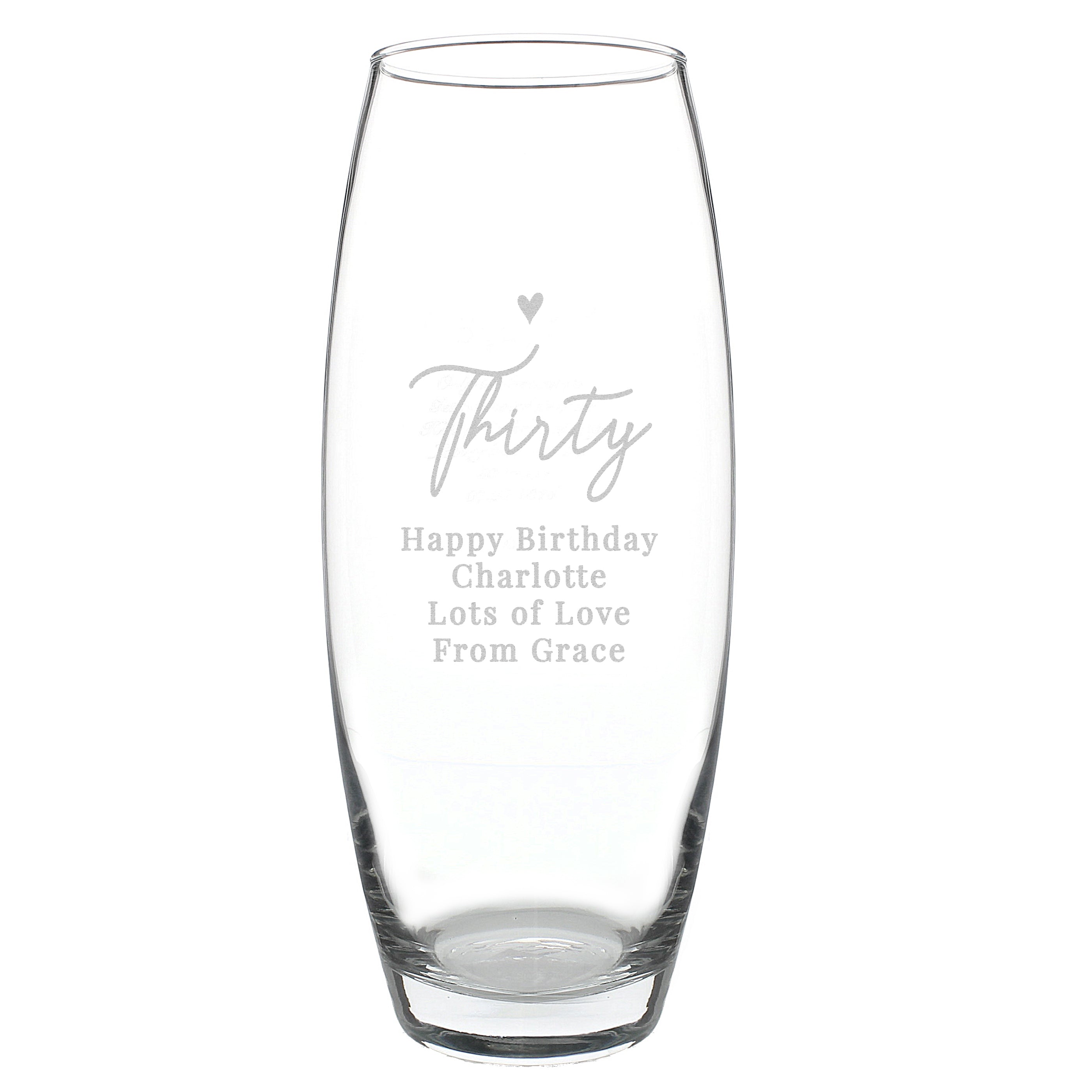 Personalised Big Age Bullet Vase