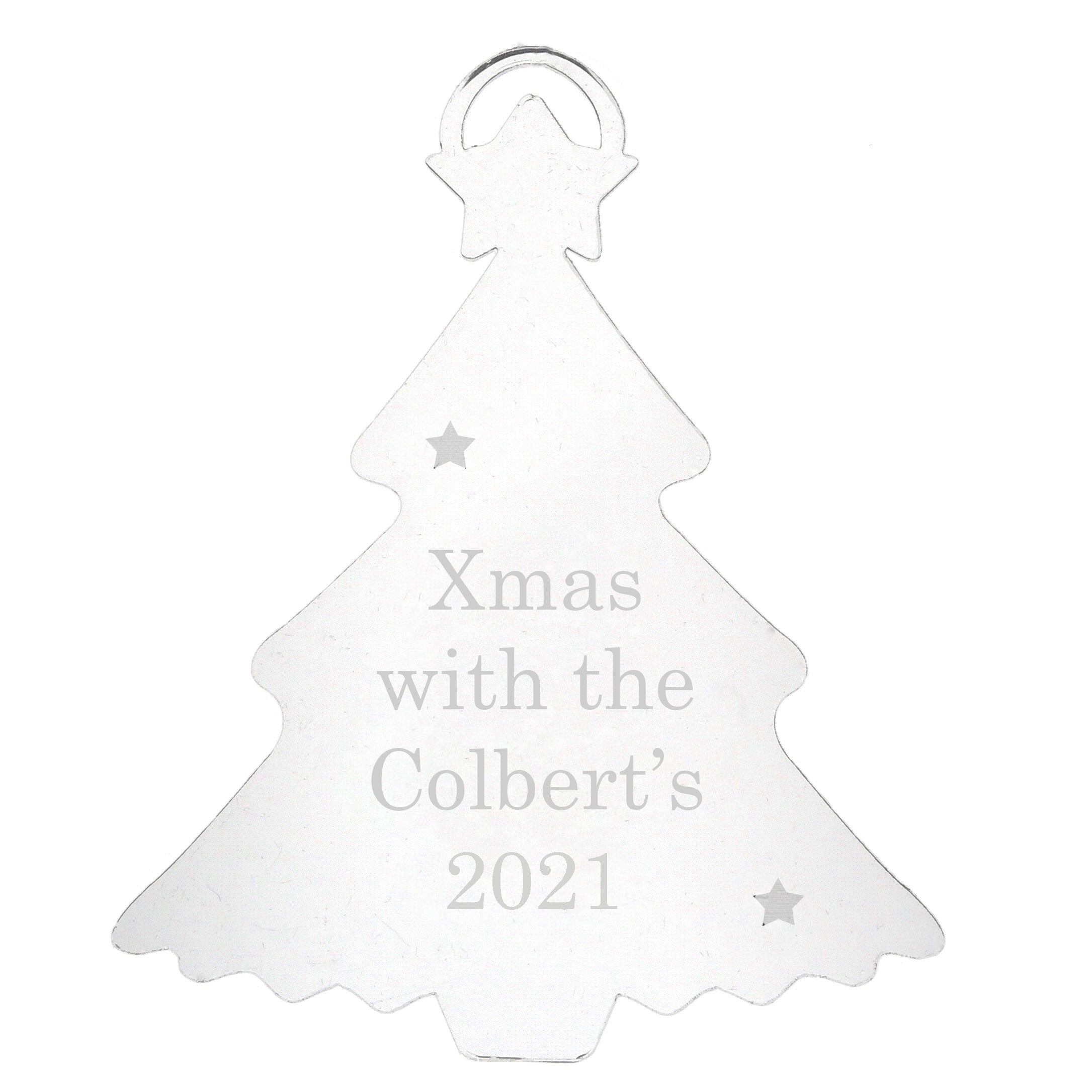 Personalised Acrylic Tree Decoration