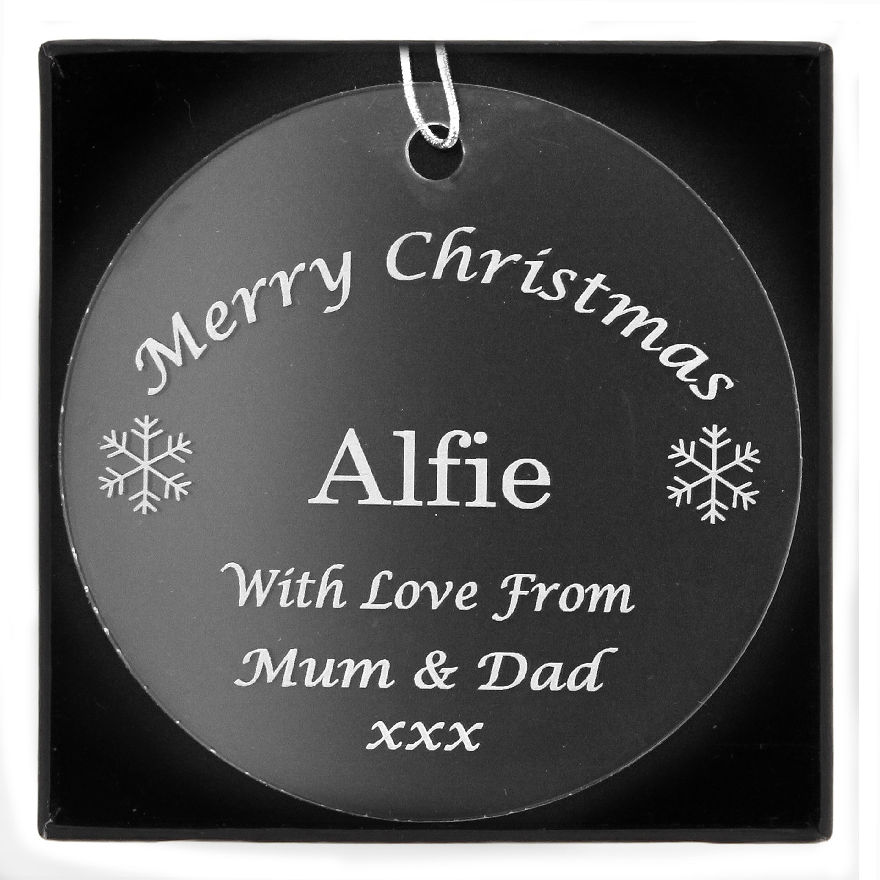 Personalised Acrylic Bauble Decoration